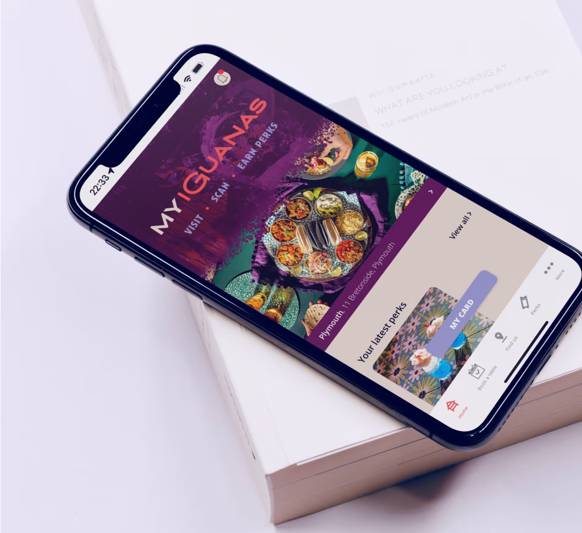 TRIFFT native loyalty mobile app shown on a smartphone