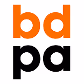 Logo with stylized lowercase letters 'bd' in orange above lowercase letters 'pa' in black.