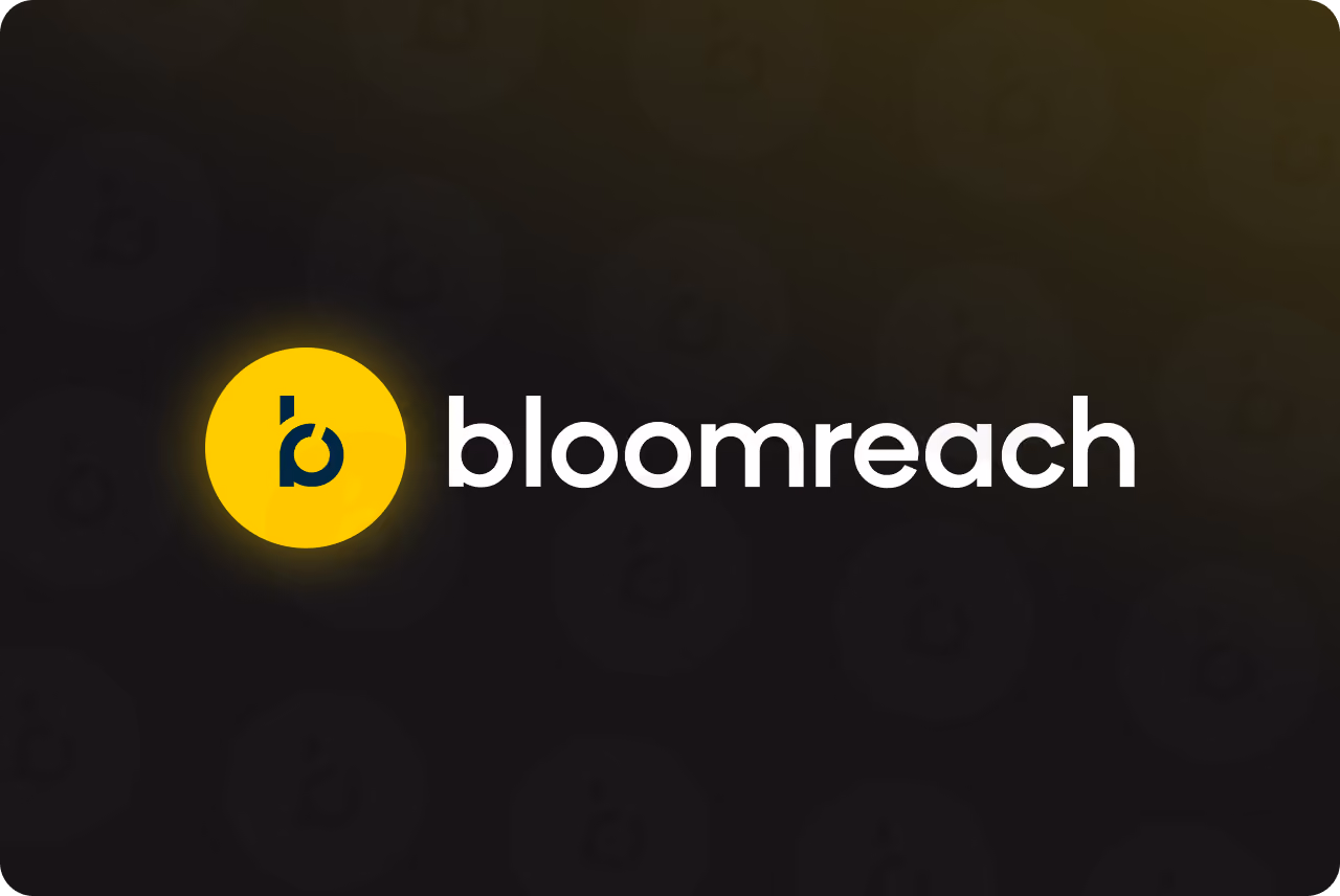 Bloomreach logo on a dark background.
