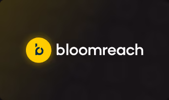 Bloomreach logo on a dark background.