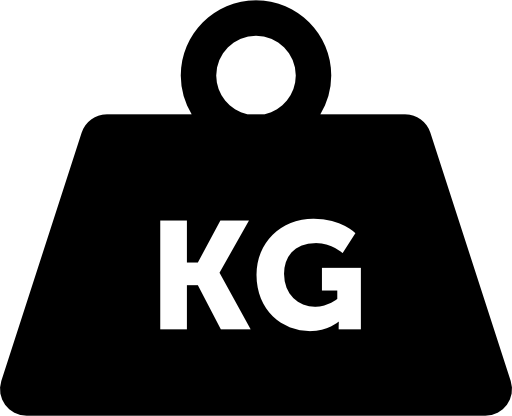 Icône de poids en kilogrammes