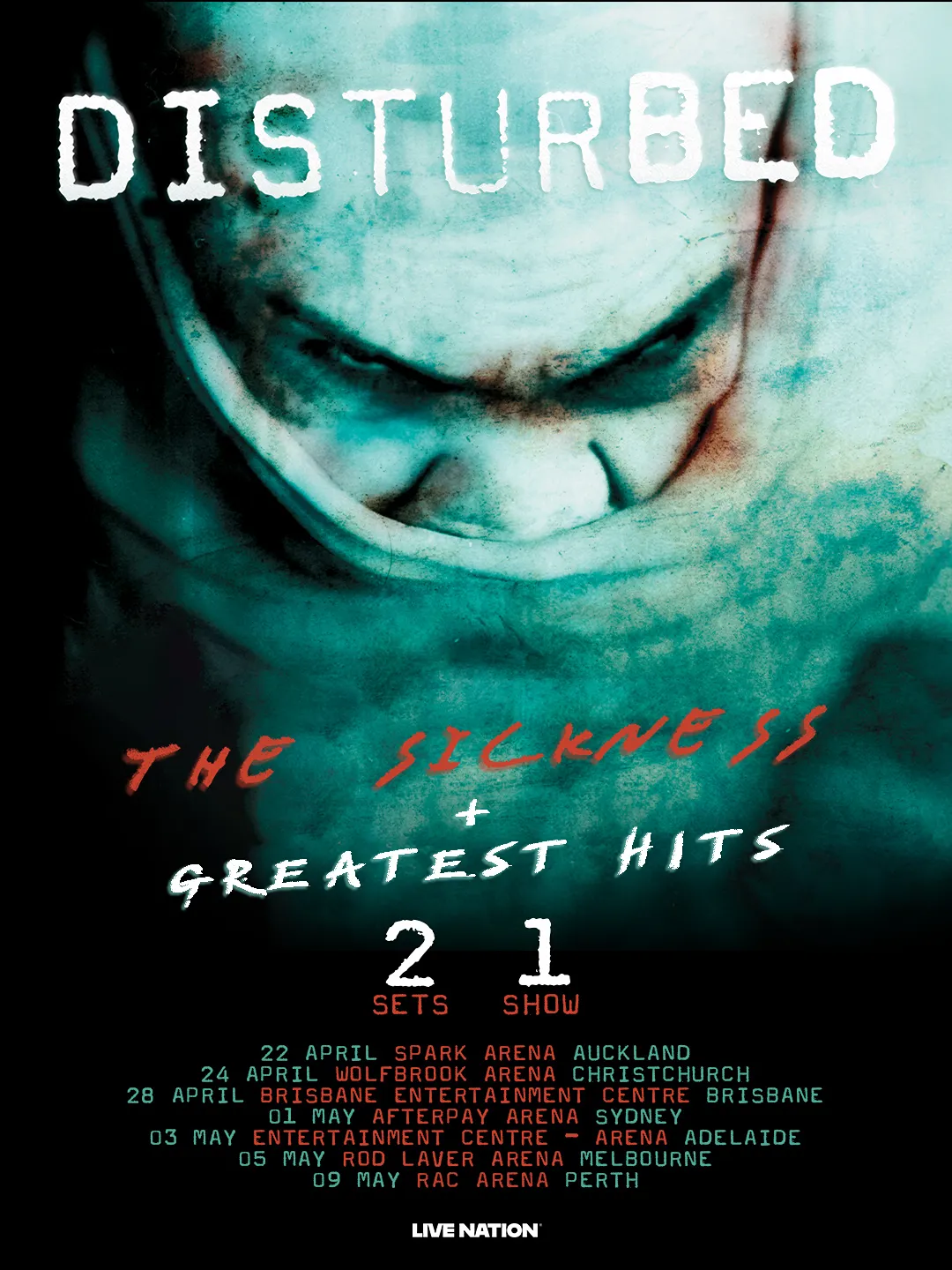 Disturbed Are Going Down(under) With The Sickness - Wall Of Sound