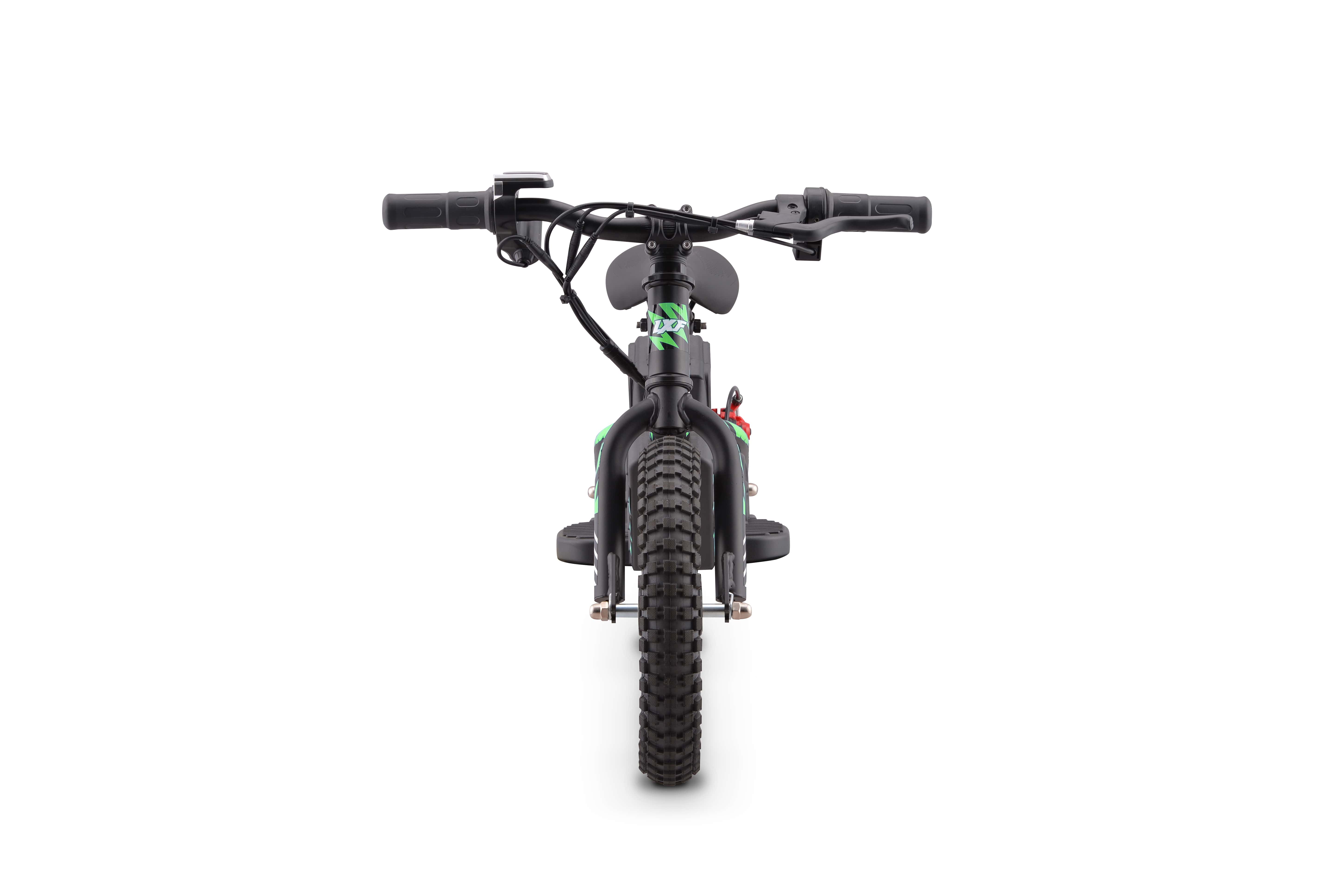 Draisienne électrique LXF Kookie 12" - Black edition - vert