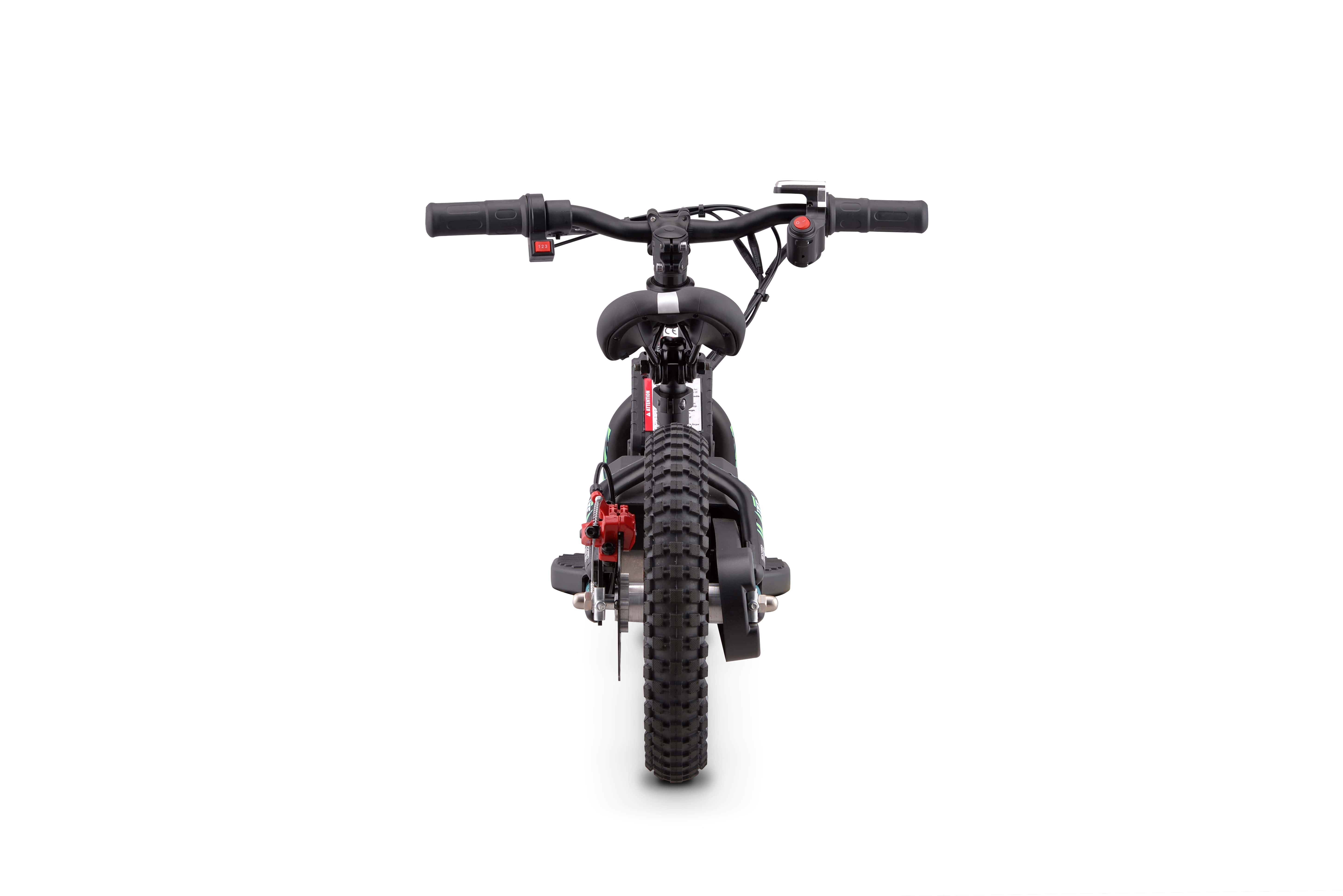 Draisienne électrique LXF Kookie 12" - Black edition - vert