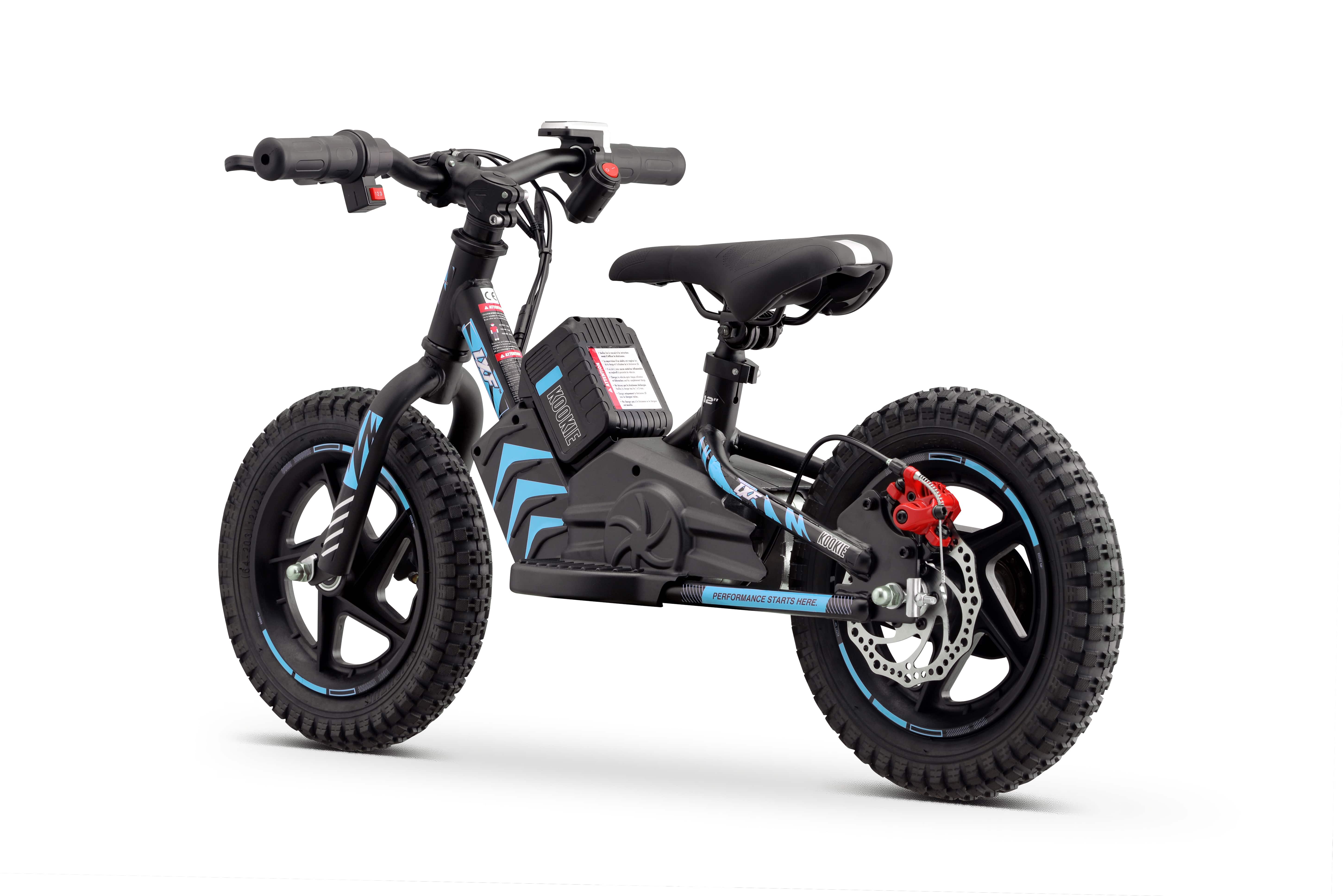 Draisienne électrique LXF Kookie 12" - Black edition - bleu