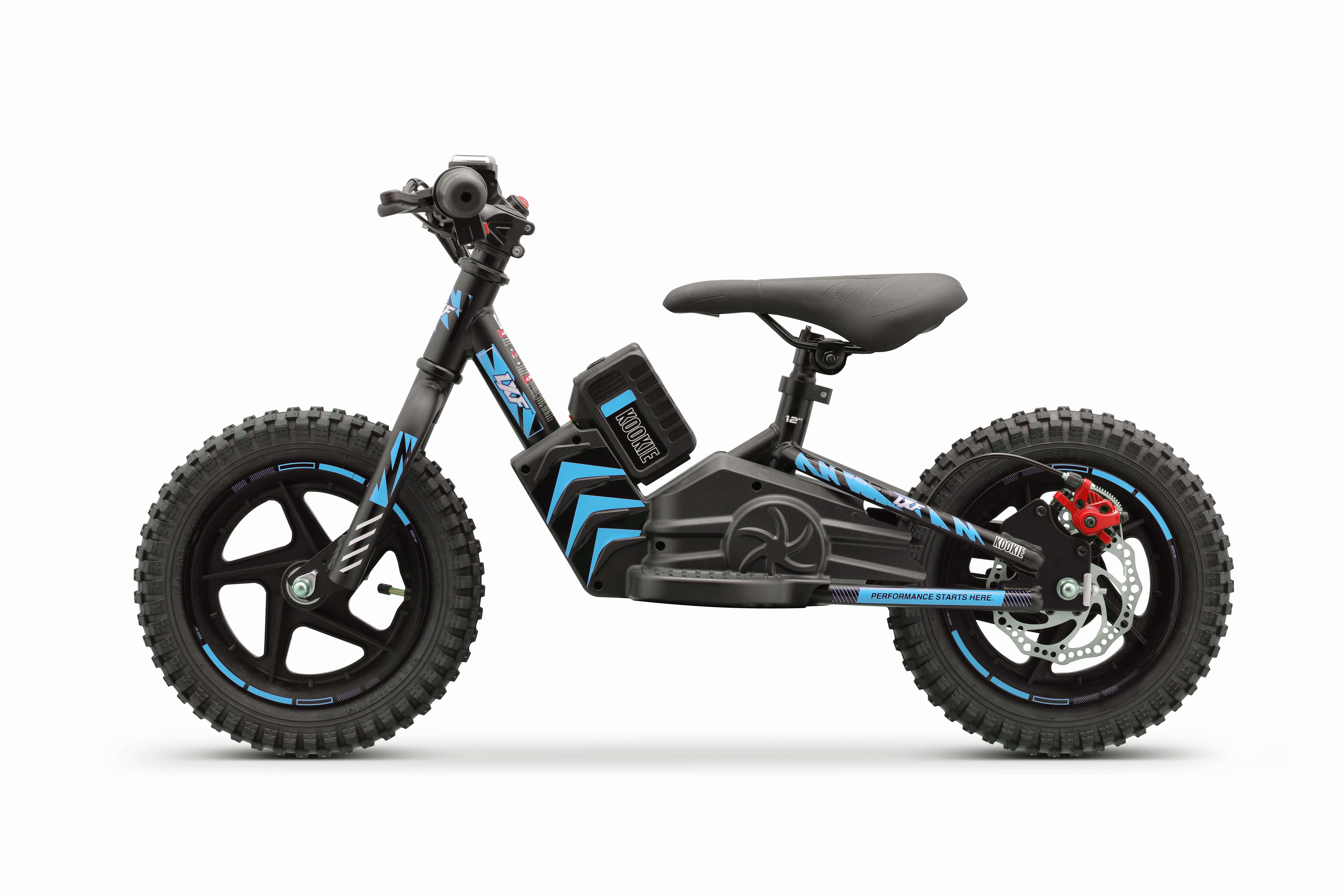Draisienne électrique LXF Kookie 12" - Black edition - bleu