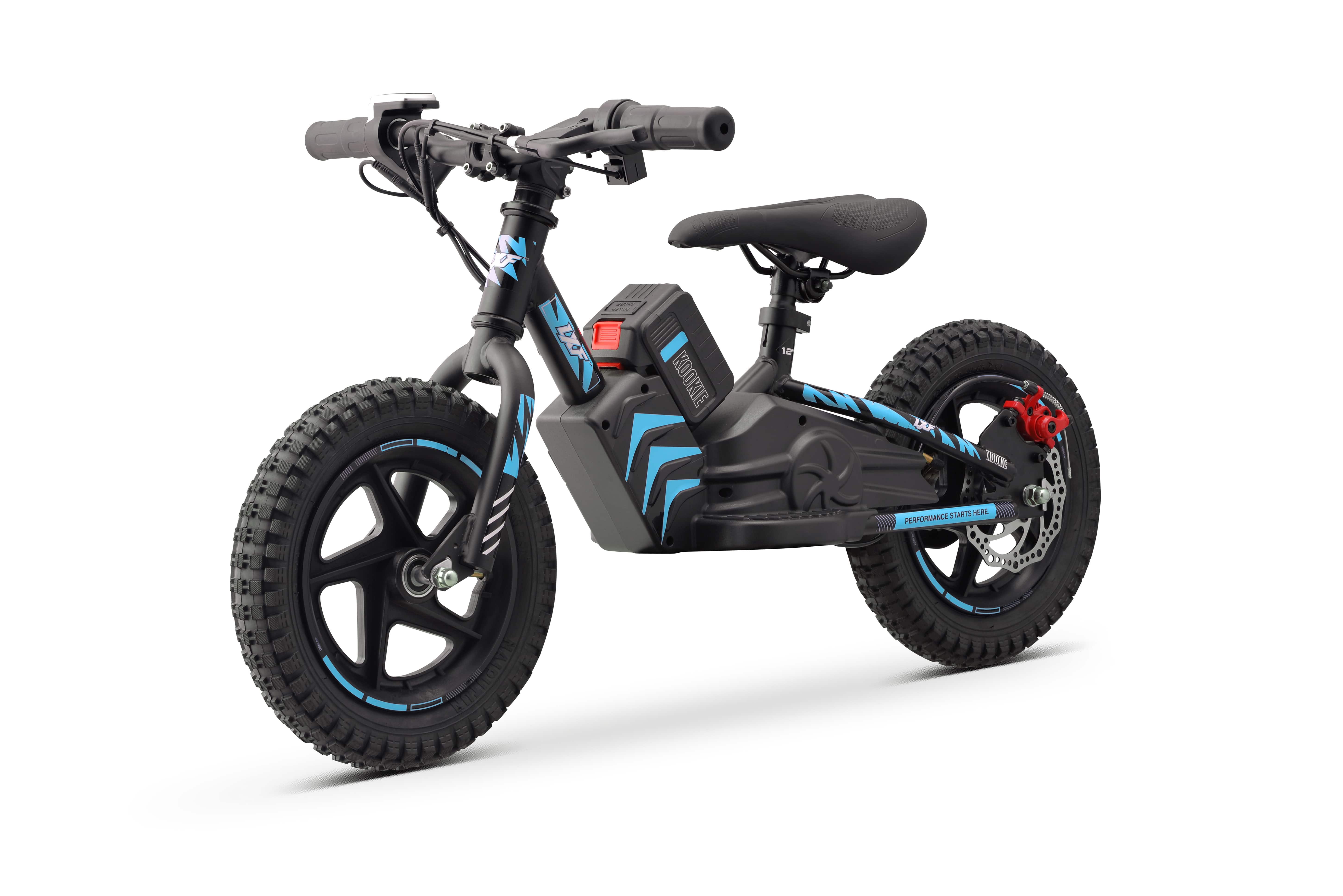 Draisienne électrique LXF Kookie 12" - Black edition - bleu