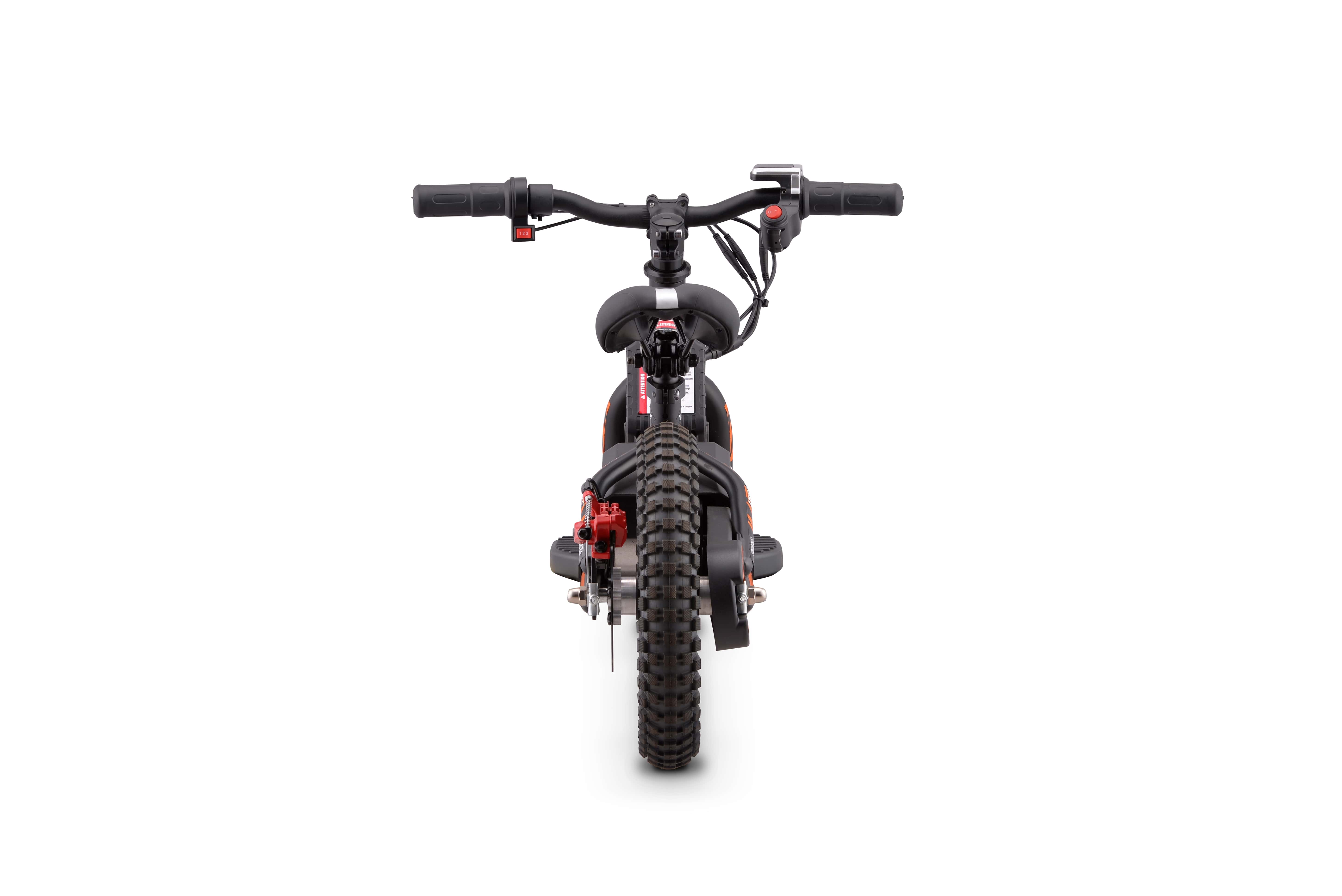 Draisienne électrique LXF Kookie 12" - Black edition - orange