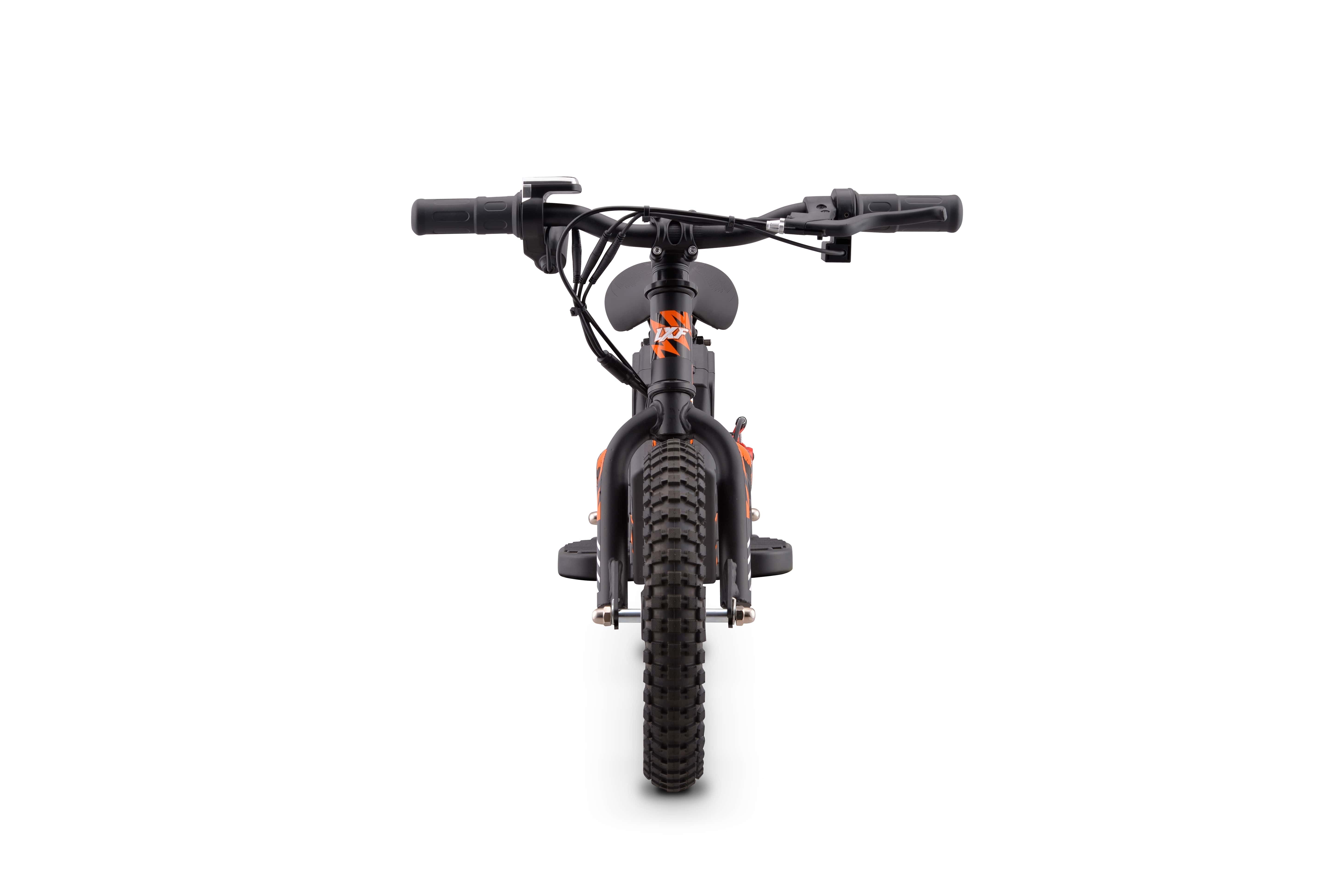 Draisienne électrique LXF Kookie 12" - Black edition - orange