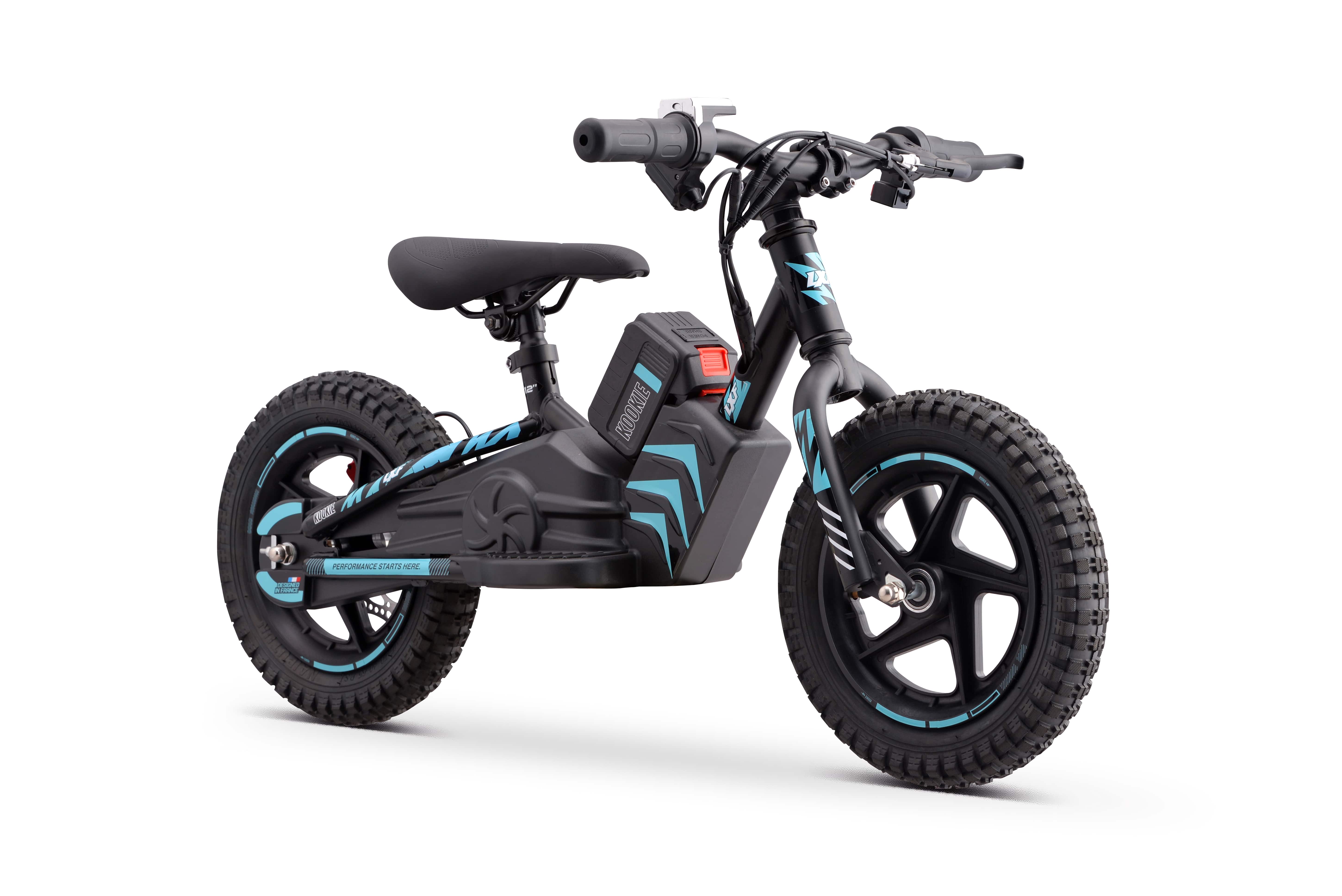 Draisienne électrique LXF Kookie 12" - Black edition - bleu lxf
