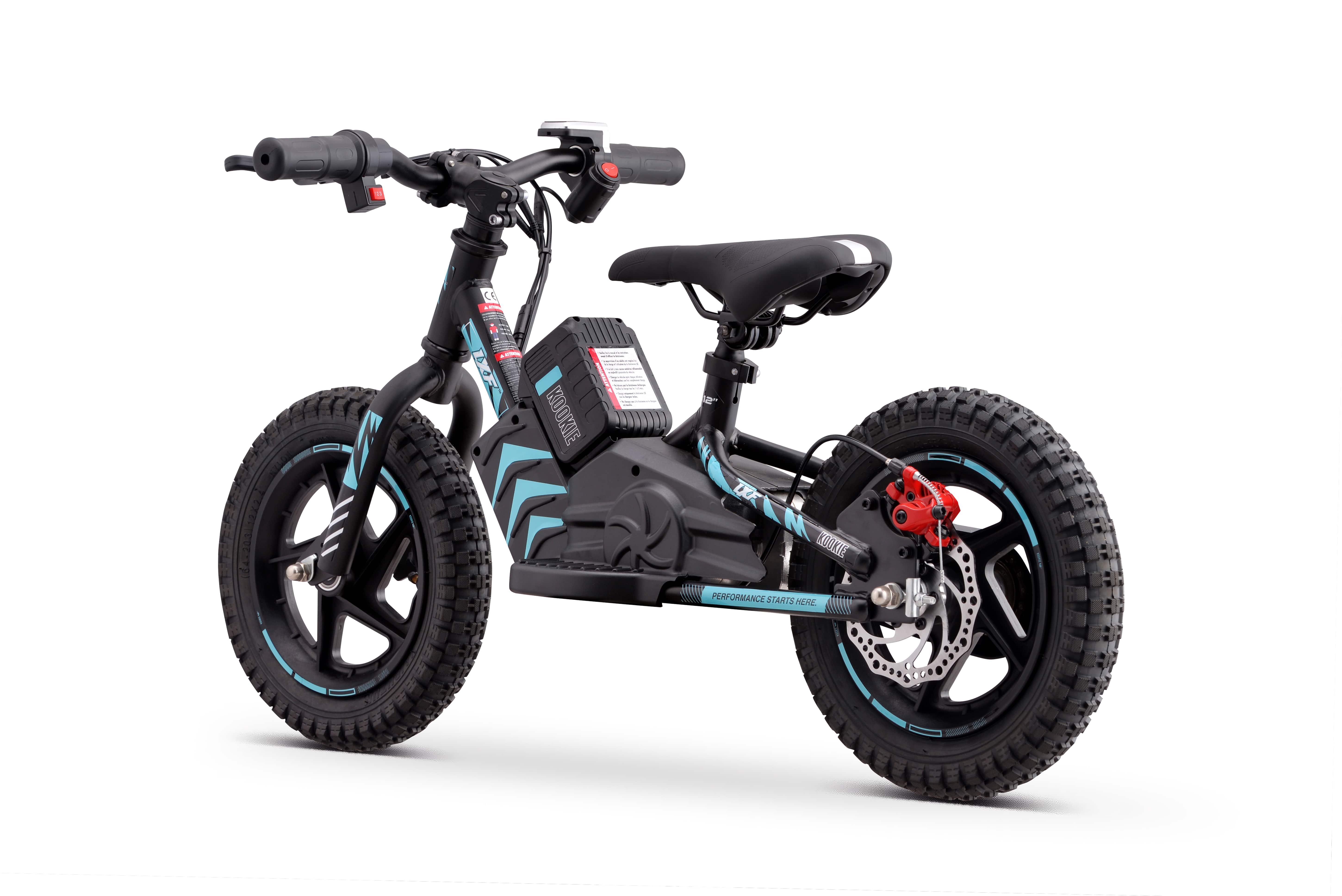 Draisienne électrique LXF Kookie 12" - Black edition - bleu lxf