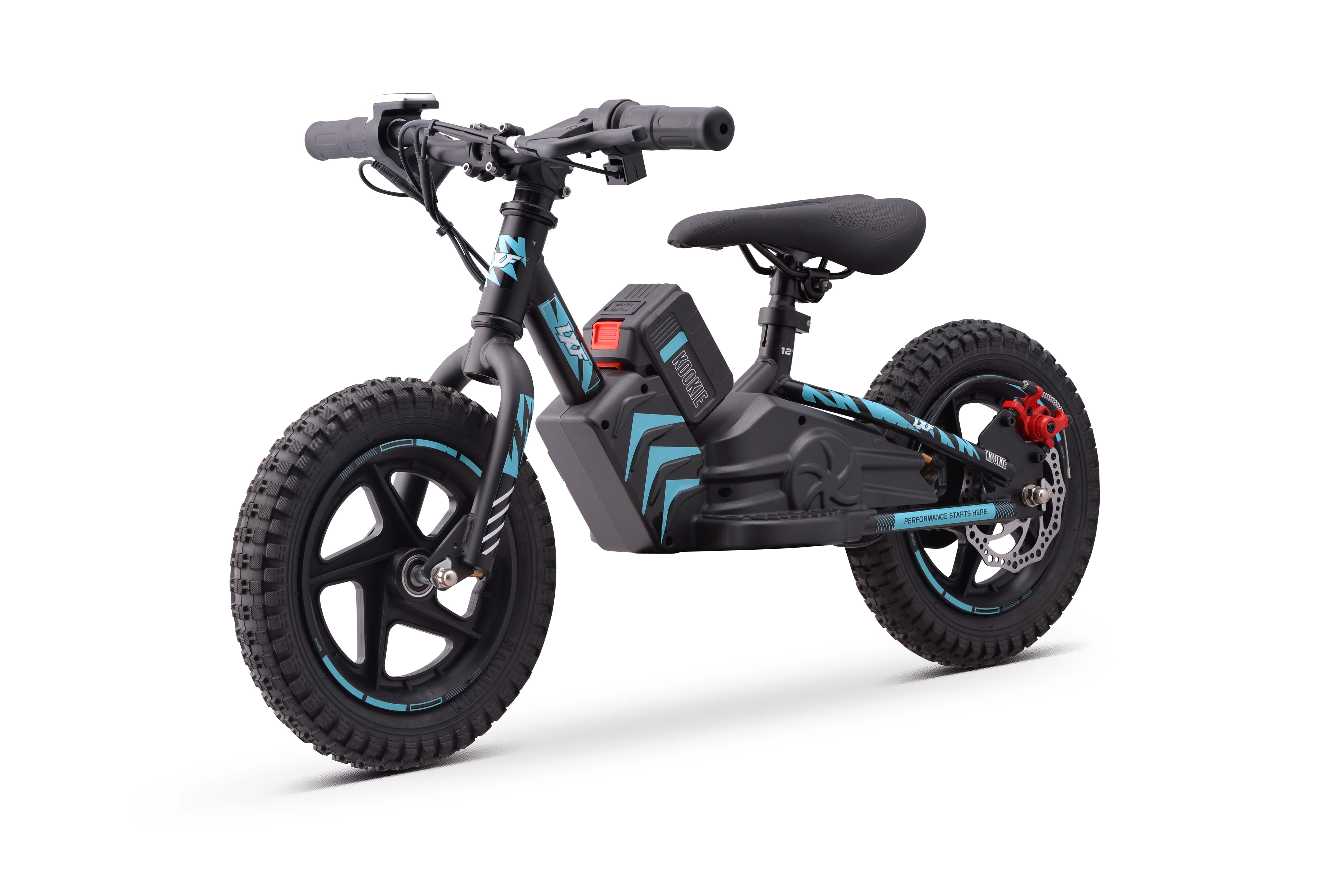 Draisienne électrique LXF Kookie 12" - Black edition - bleu lxf