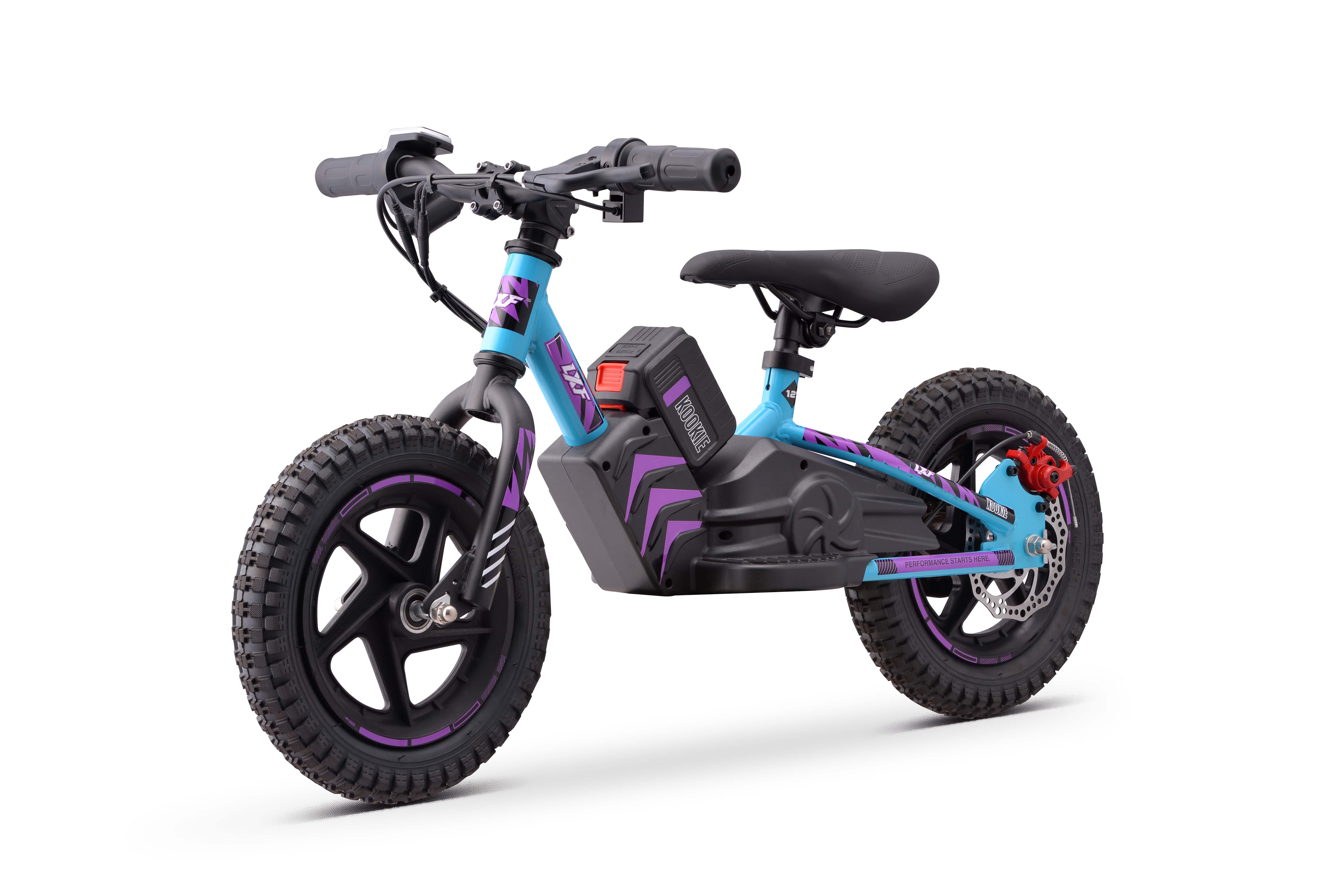 Draisienne électrique LXF Kookie 12" - Azur edition - violet