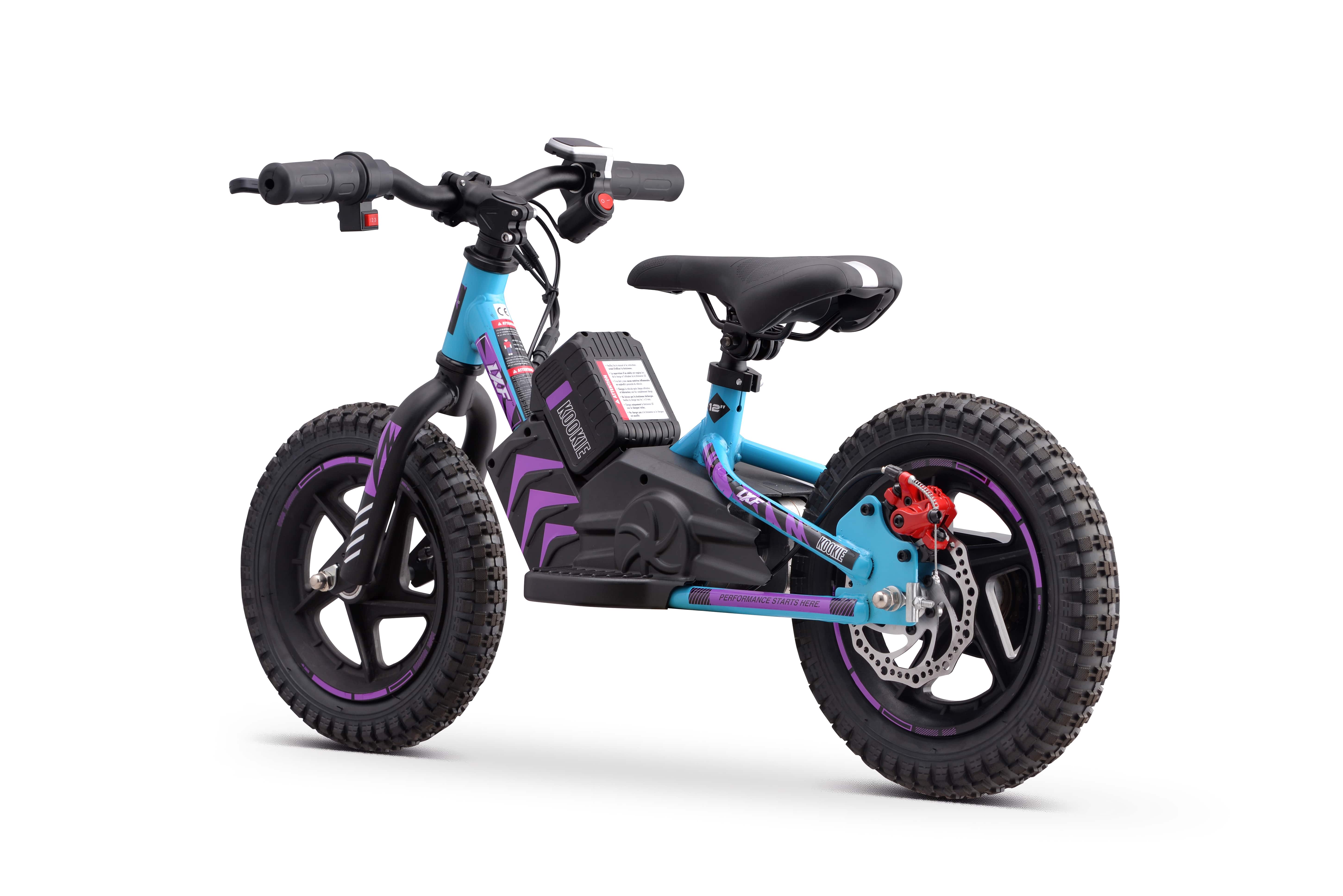 Draisienne électrique LXF Kookie 12" - Azur edition - violet