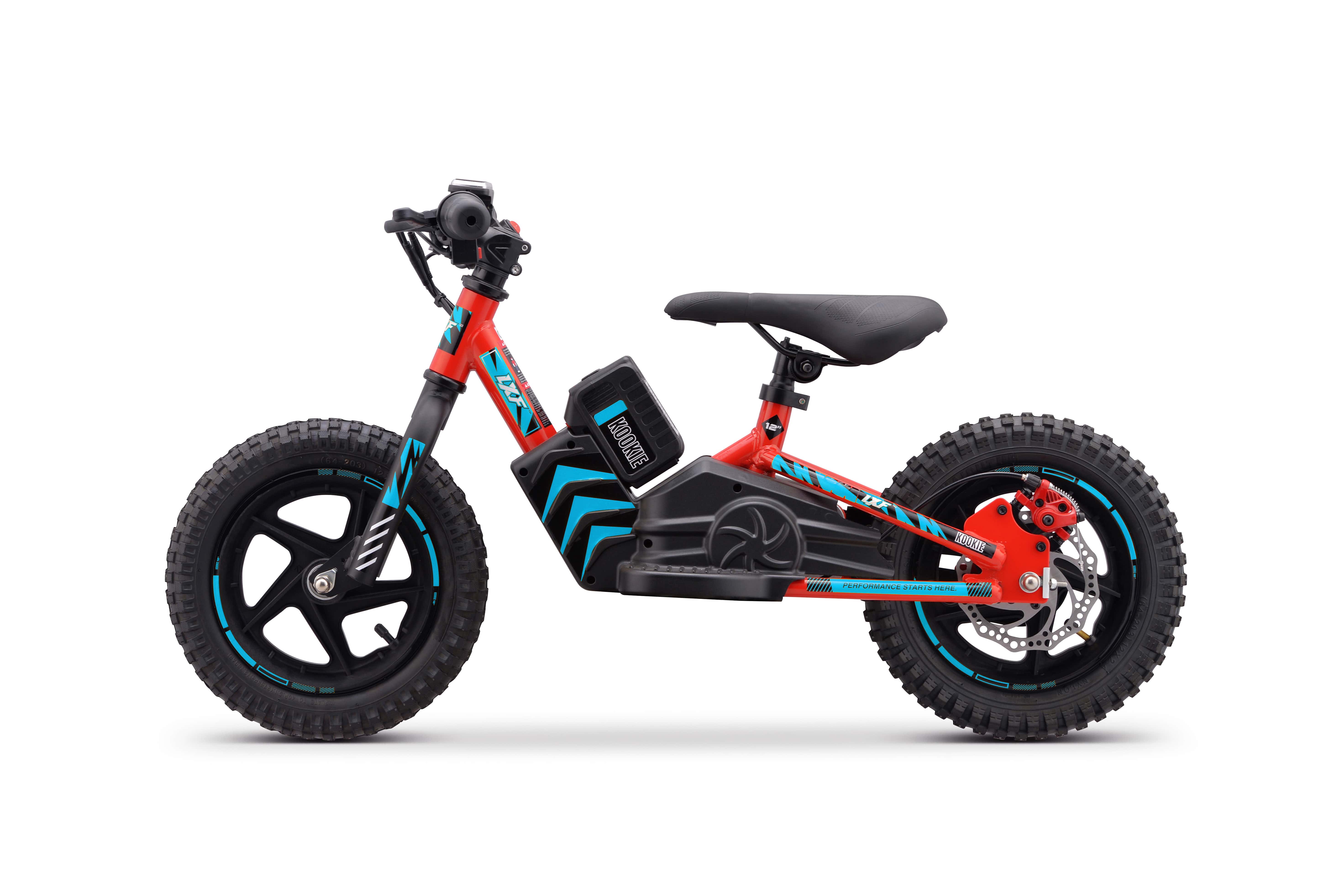 Draisienne électrique LXF Kookie 12" - Lava edition - bleu