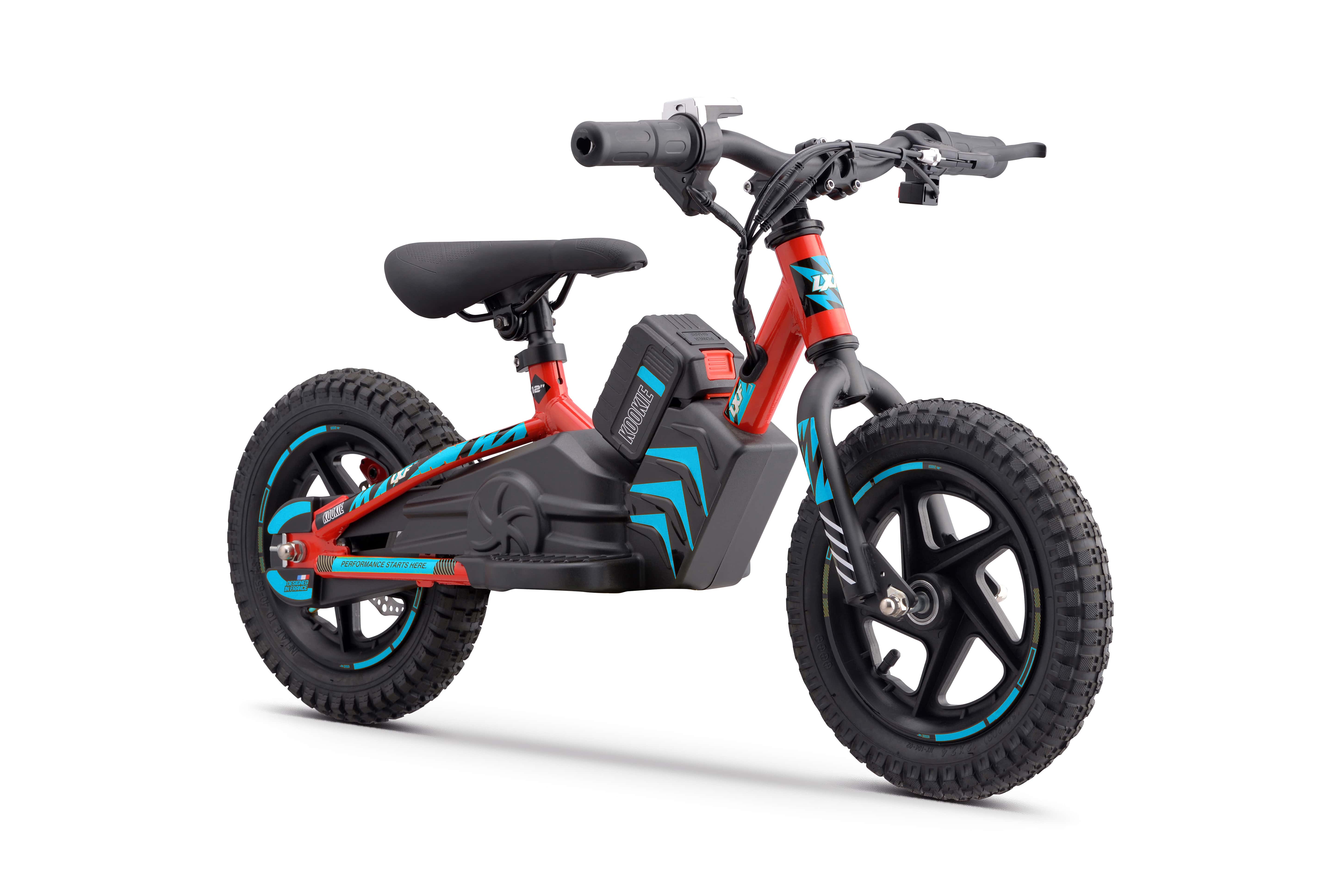Draisienne électrique LXF Kookie 12" - Lava edition - bleu