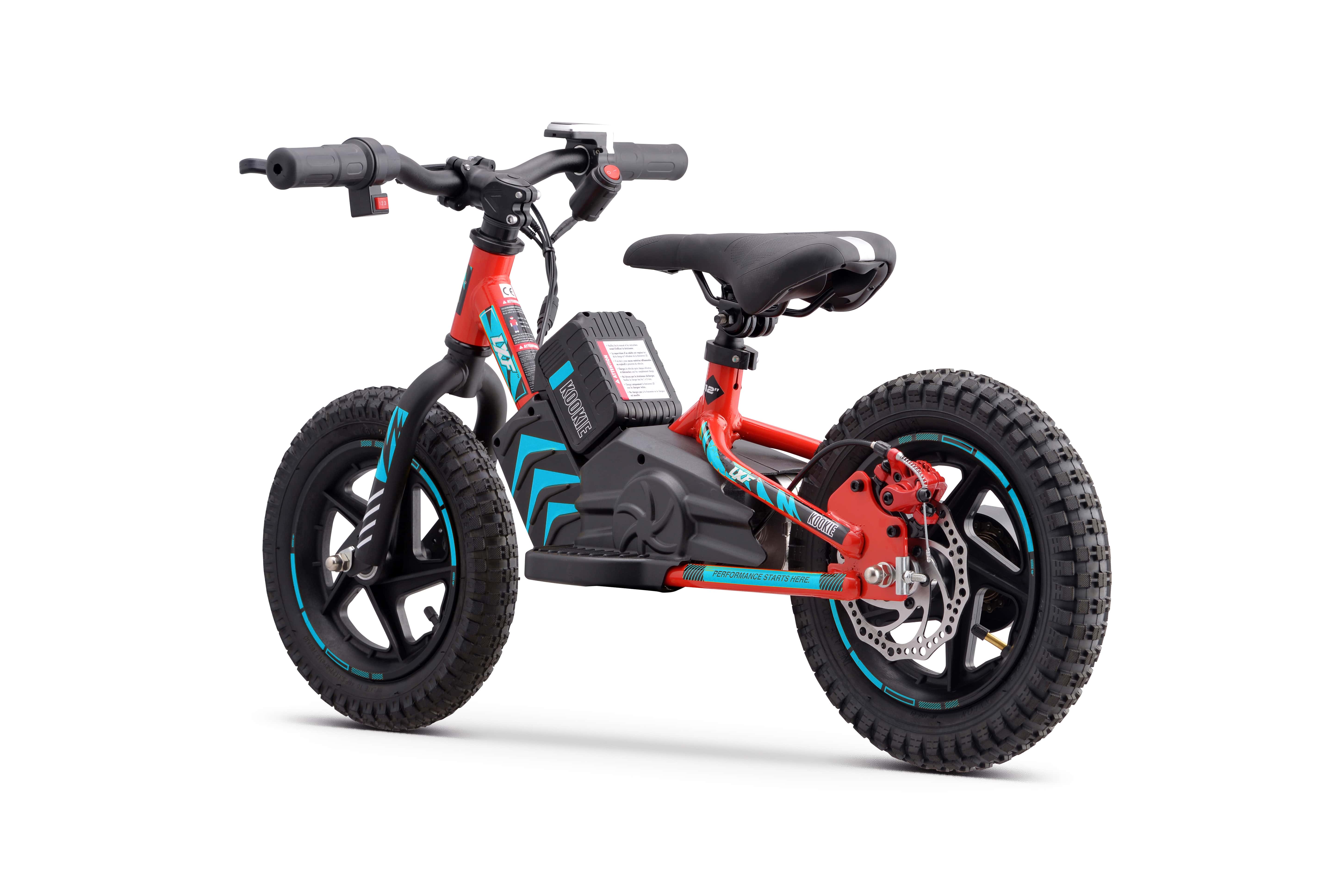 Draisienne électrique LXF Kookie 12" - Lava edition - bleu