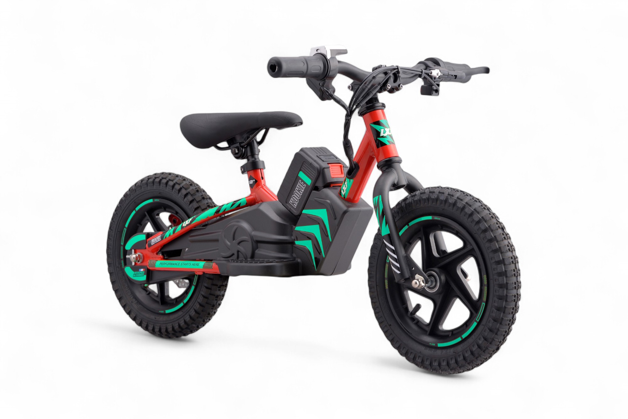Draisienne électrique LXF Kookie 12" - Lava edition - vert