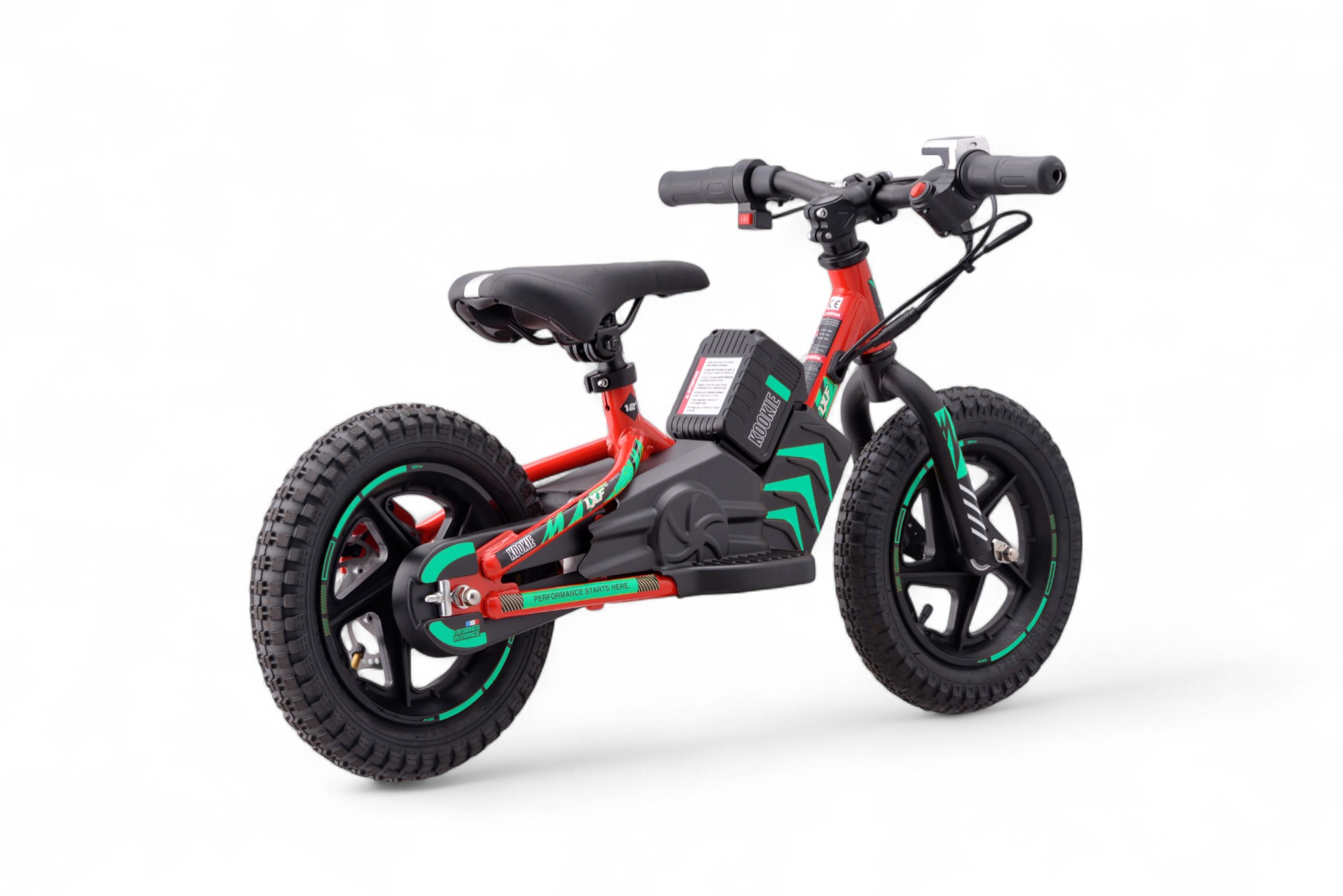 Draisienne électrique LXF Kookie 12" - Lava edition - vert