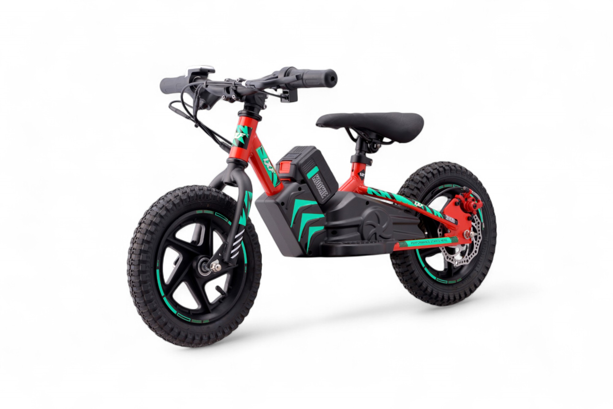 Draisienne électrique LXF Kookie 12" - Lava edition - vert