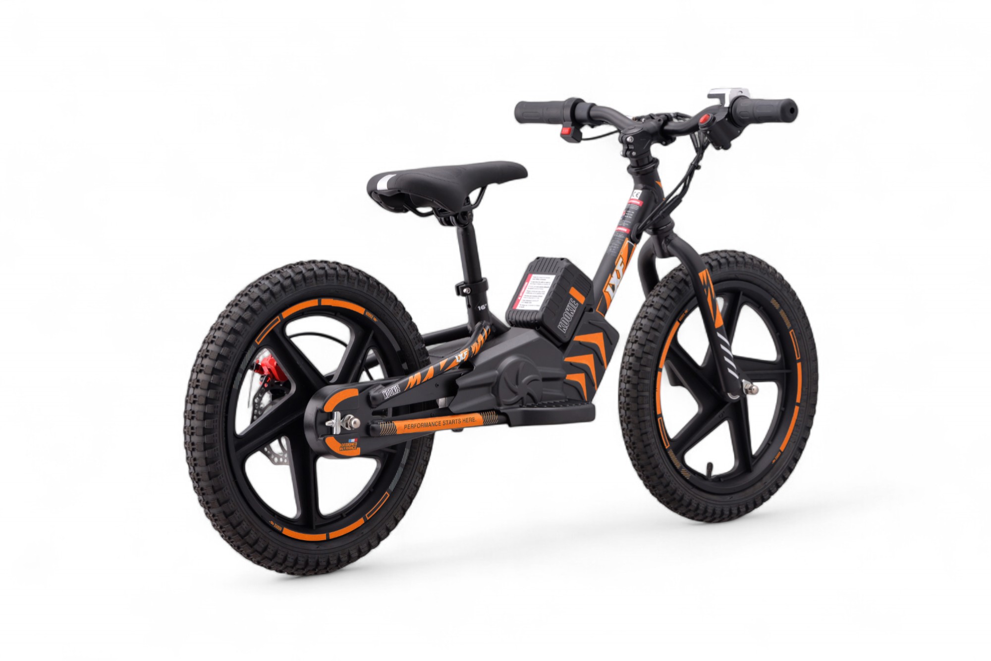 Draisienne électrique LXF Kookie 16" - black edition - orange