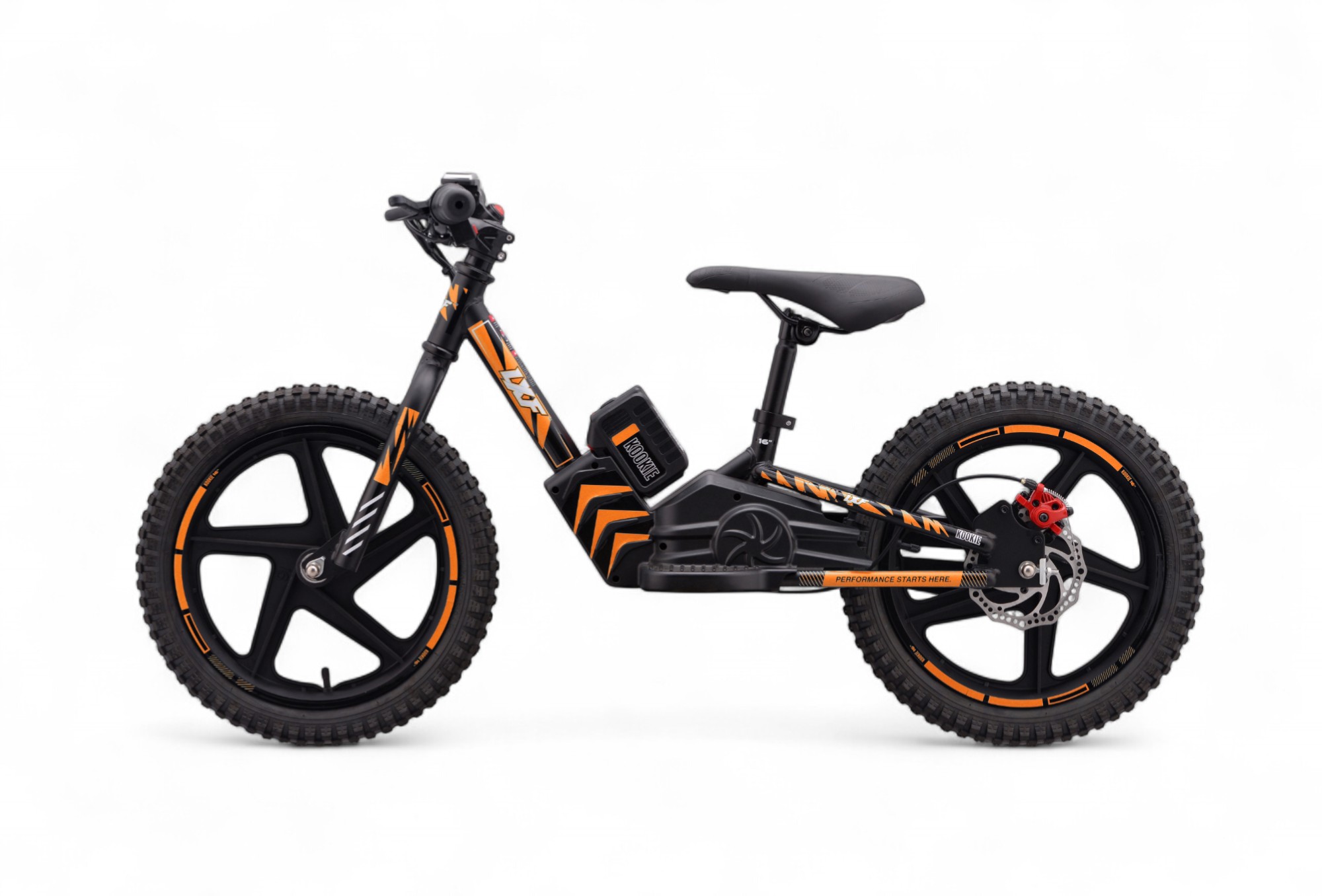 Draisienne électrique LXF Kookie 16" - black edition - orange