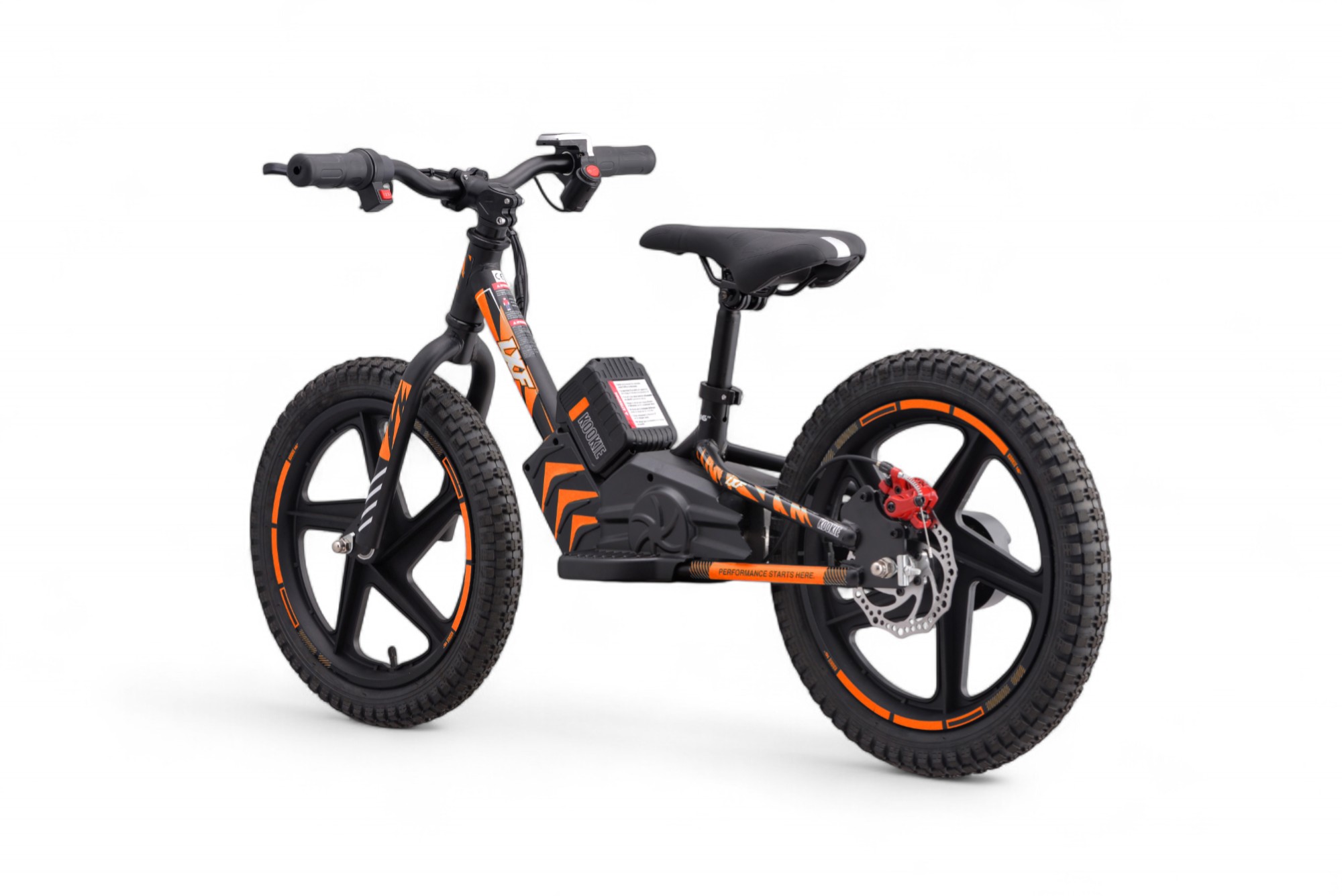 Draisienne électrique LXF Kookie 16" - black edition - orange