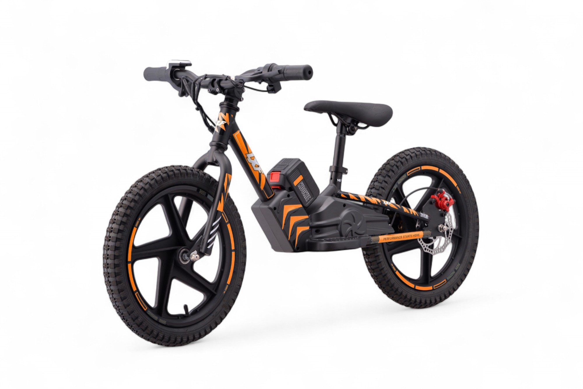 Draisienne électrique LXF Kookie 16" - black edition - orange