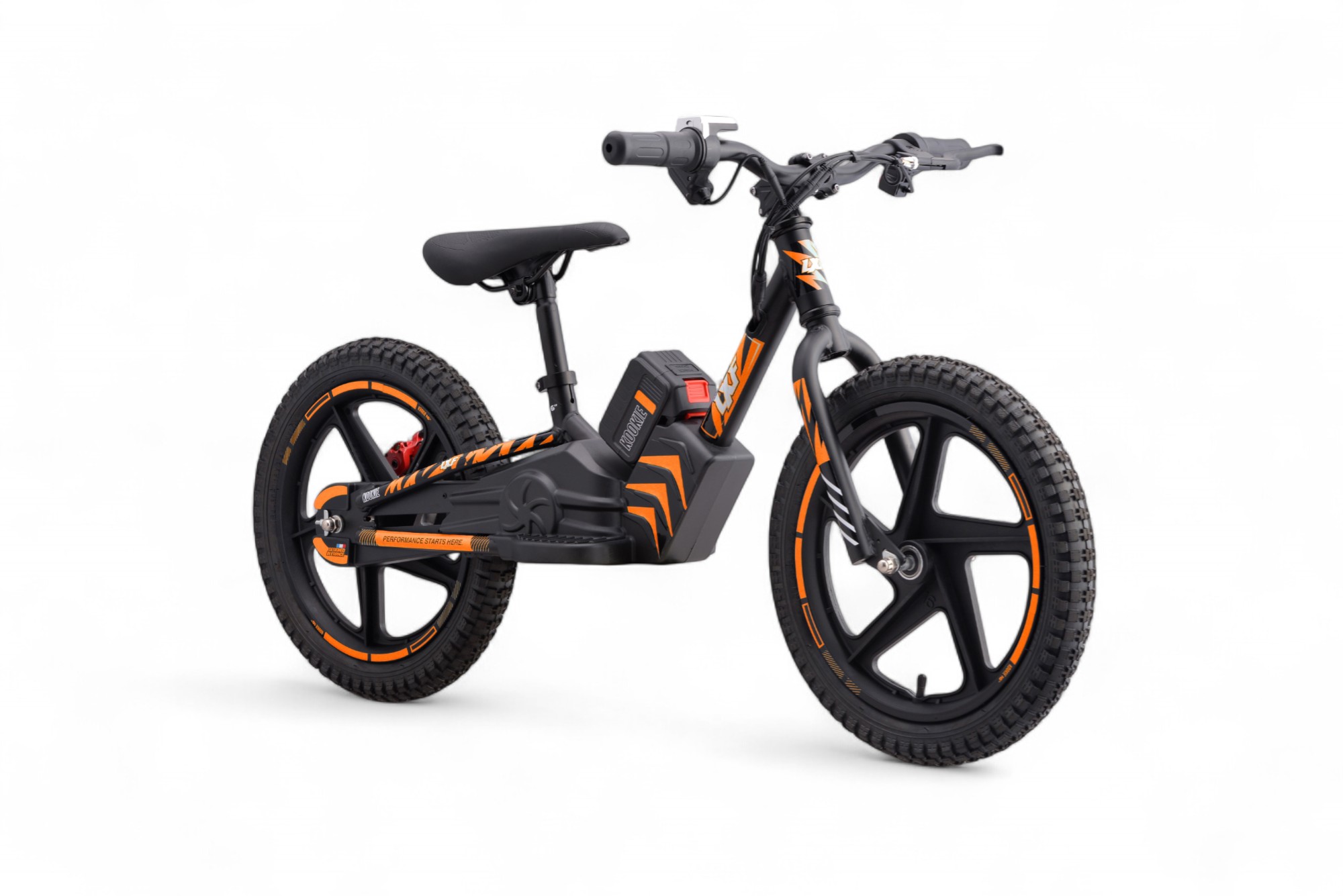 Draisienne électrique LXF Kookie 16" - black edition - orange