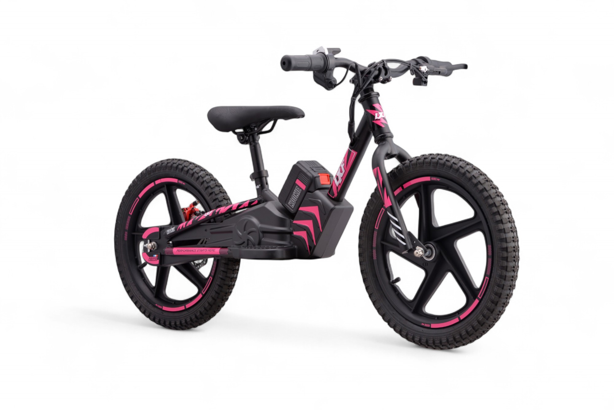 Draisienne électrique LXF Kookie 16" - black edition - rose