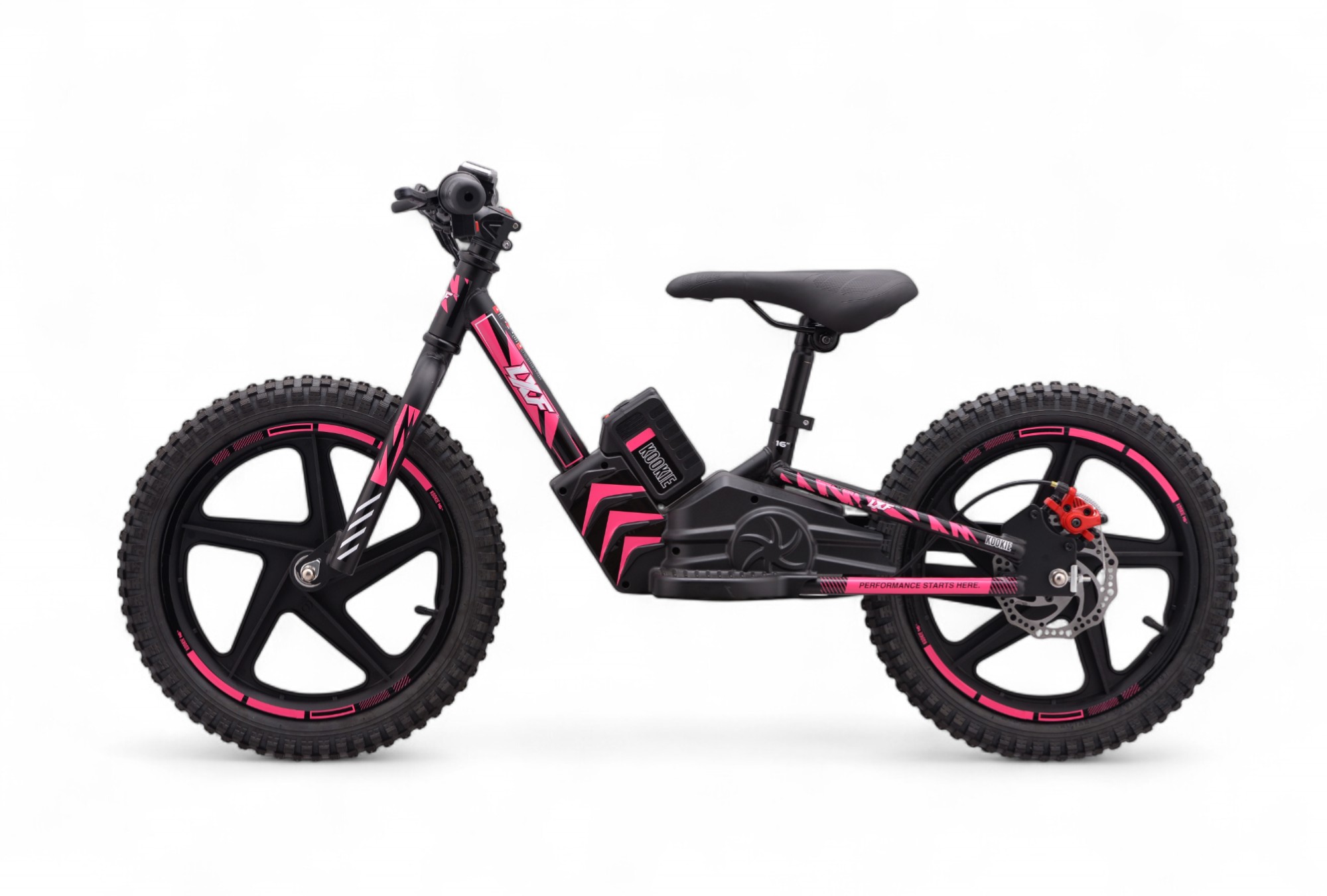 Draisienne électrique LXF Kookie 16" - black edition - rose