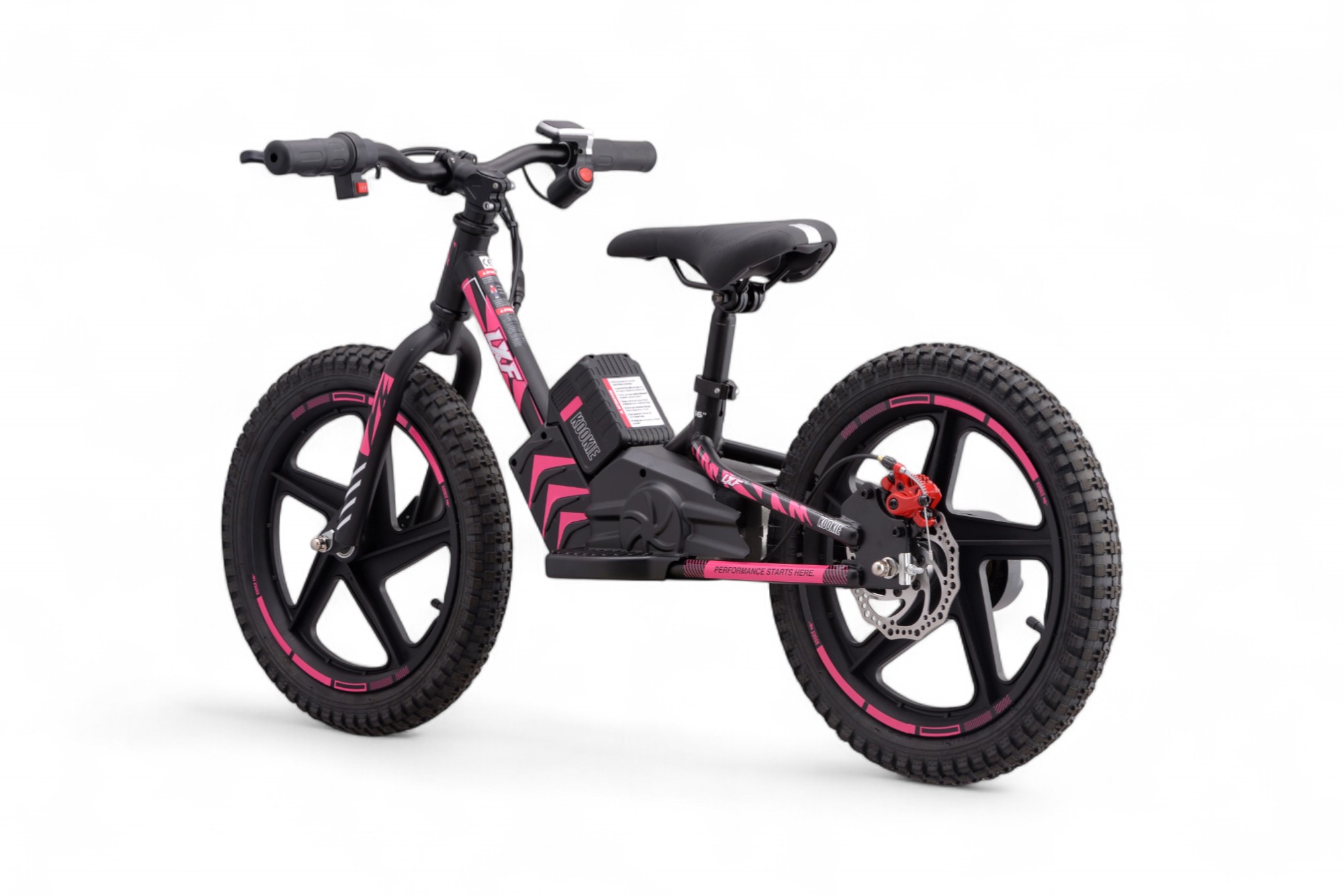 Draisienne électrique LXF Kookie 16" - black edition - rose