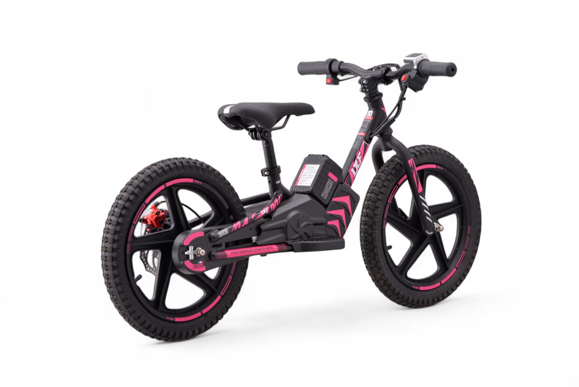 Draisienne électrique LXF Kookie 16" - black edition - rose