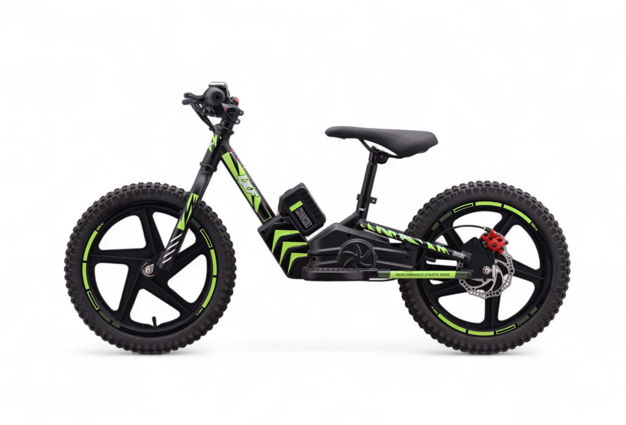 Draisienne électrique LXF Kookie 16" - black edition - vert
