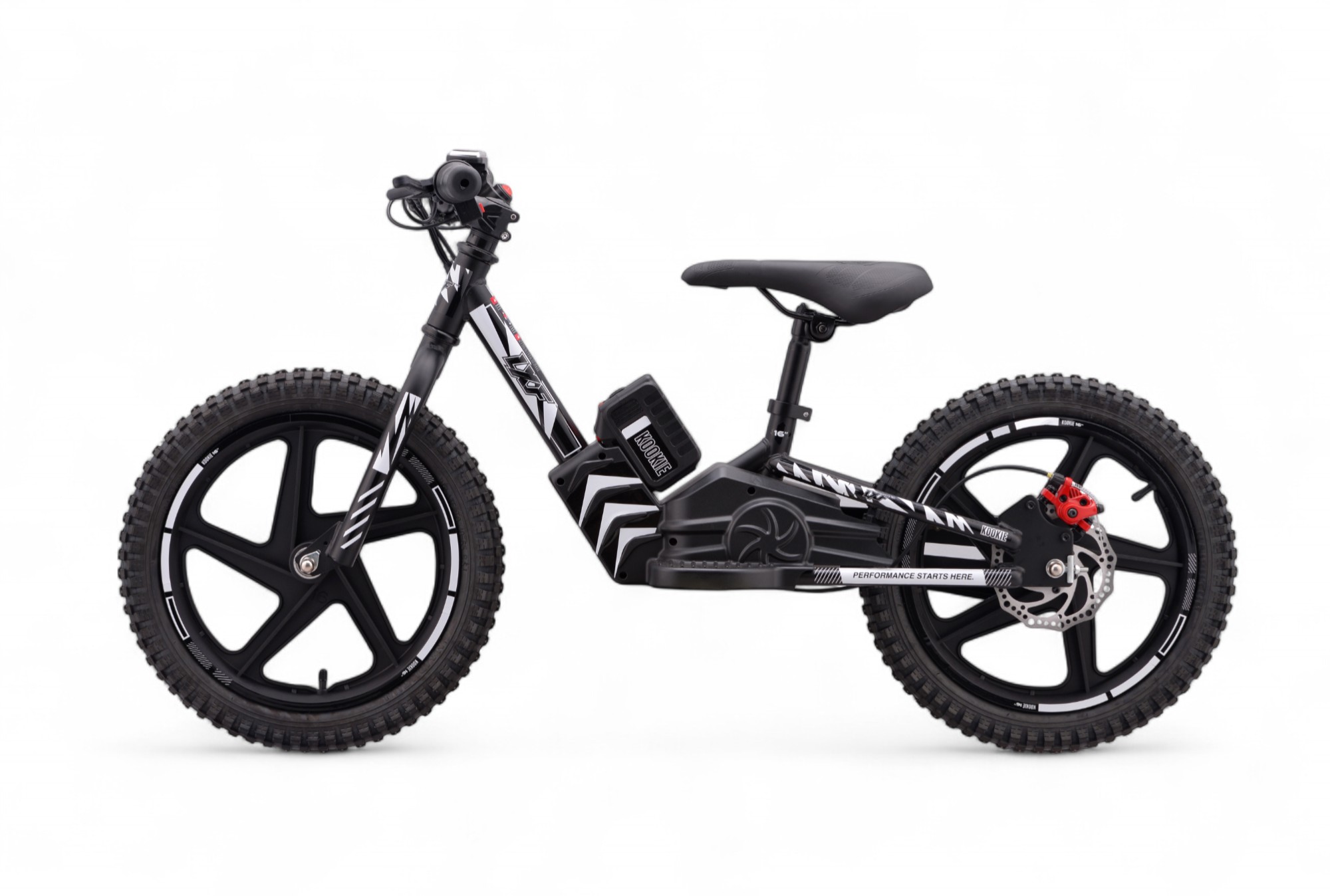 Draisienne électrique LXF Kookie 16" - black edition - blanc