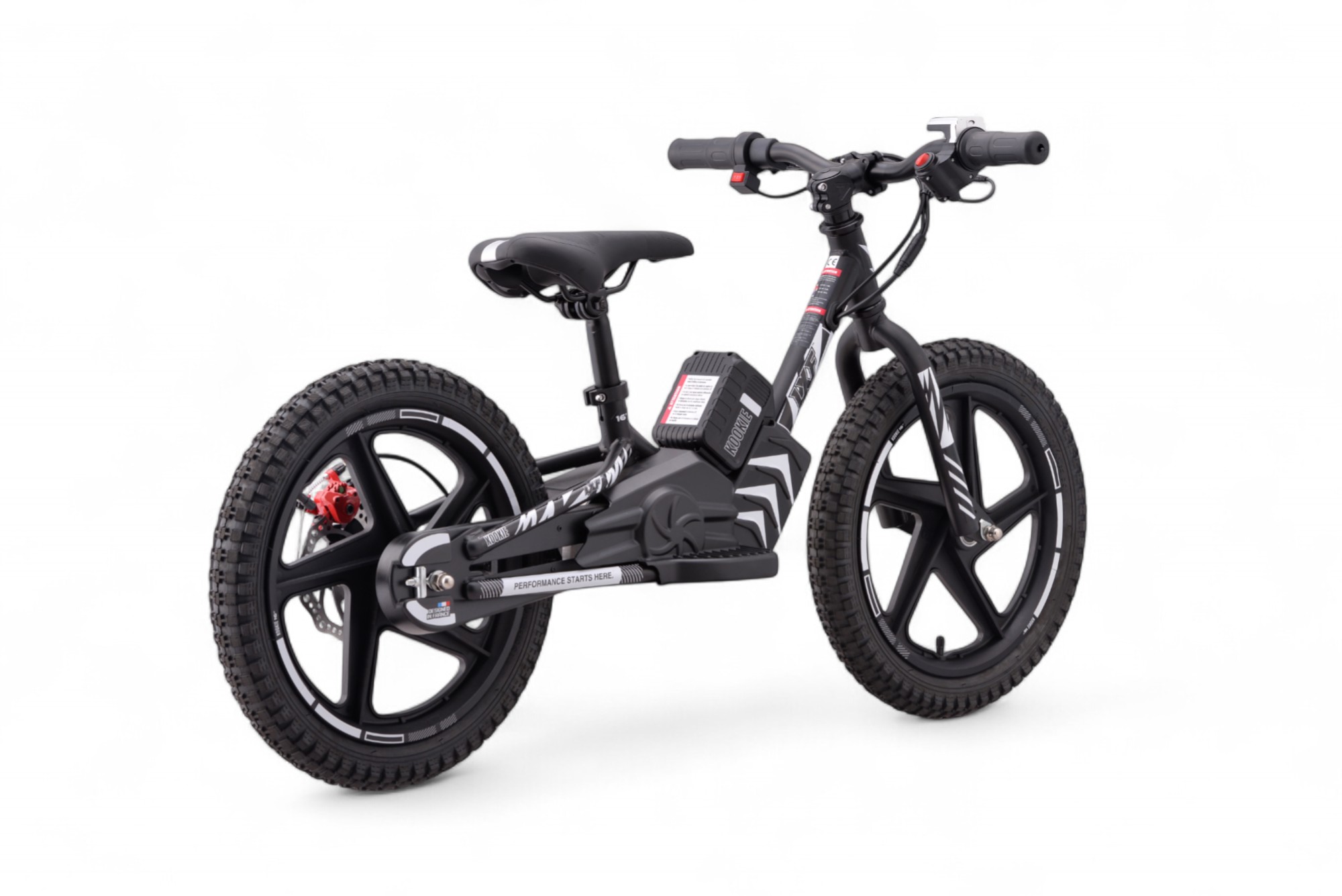 Draisienne électrique LXF Kookie 16" - black edition - blanc