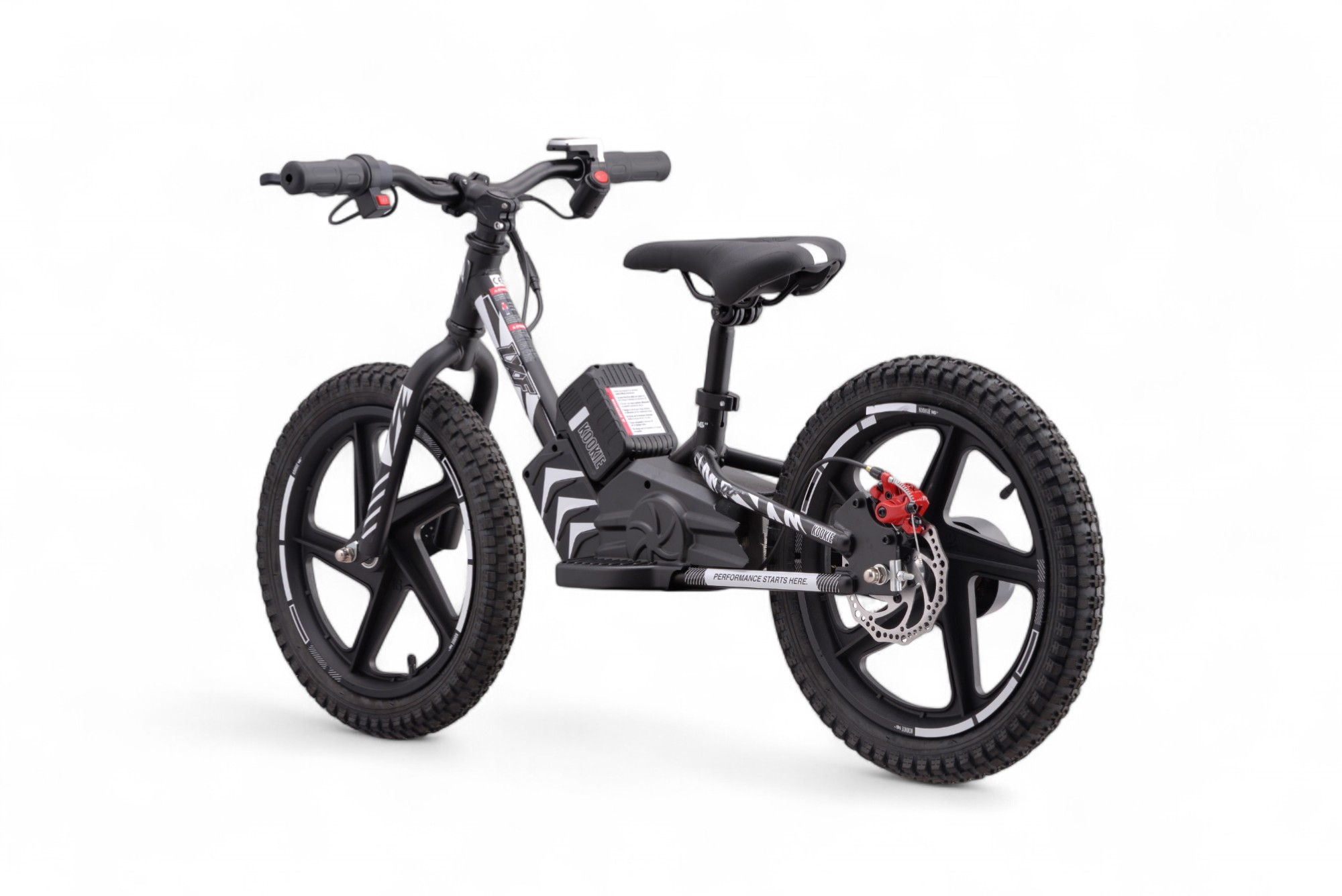 Draisienne électrique LXF Kookie 16" - black edition - blanc