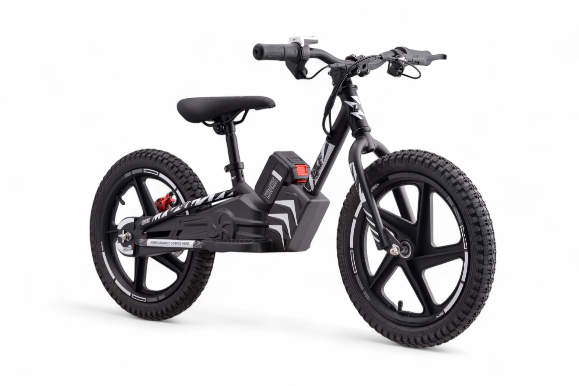 Draisienne électrique LXF Kookie 16" - black edition - blanc