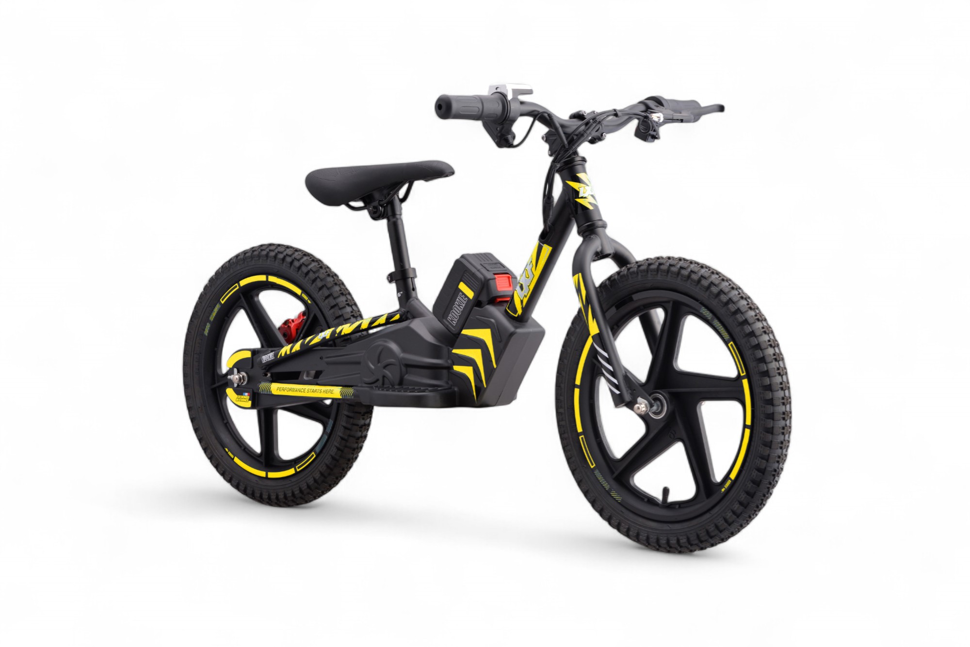 Draisienne électrique LXF Kookie 16" - black edition - jaune