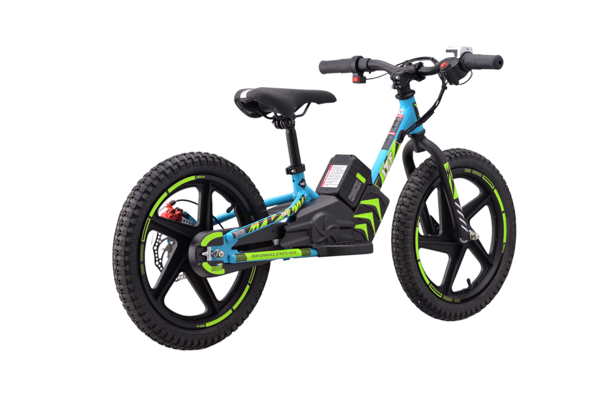 Draisienne électrique LXF Kookie 16" - black edition - bleu