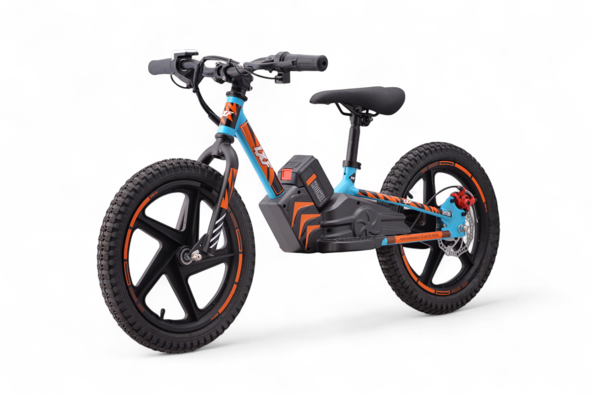 Draisienne électrique LXF Kookie 16" - azur edition - orange