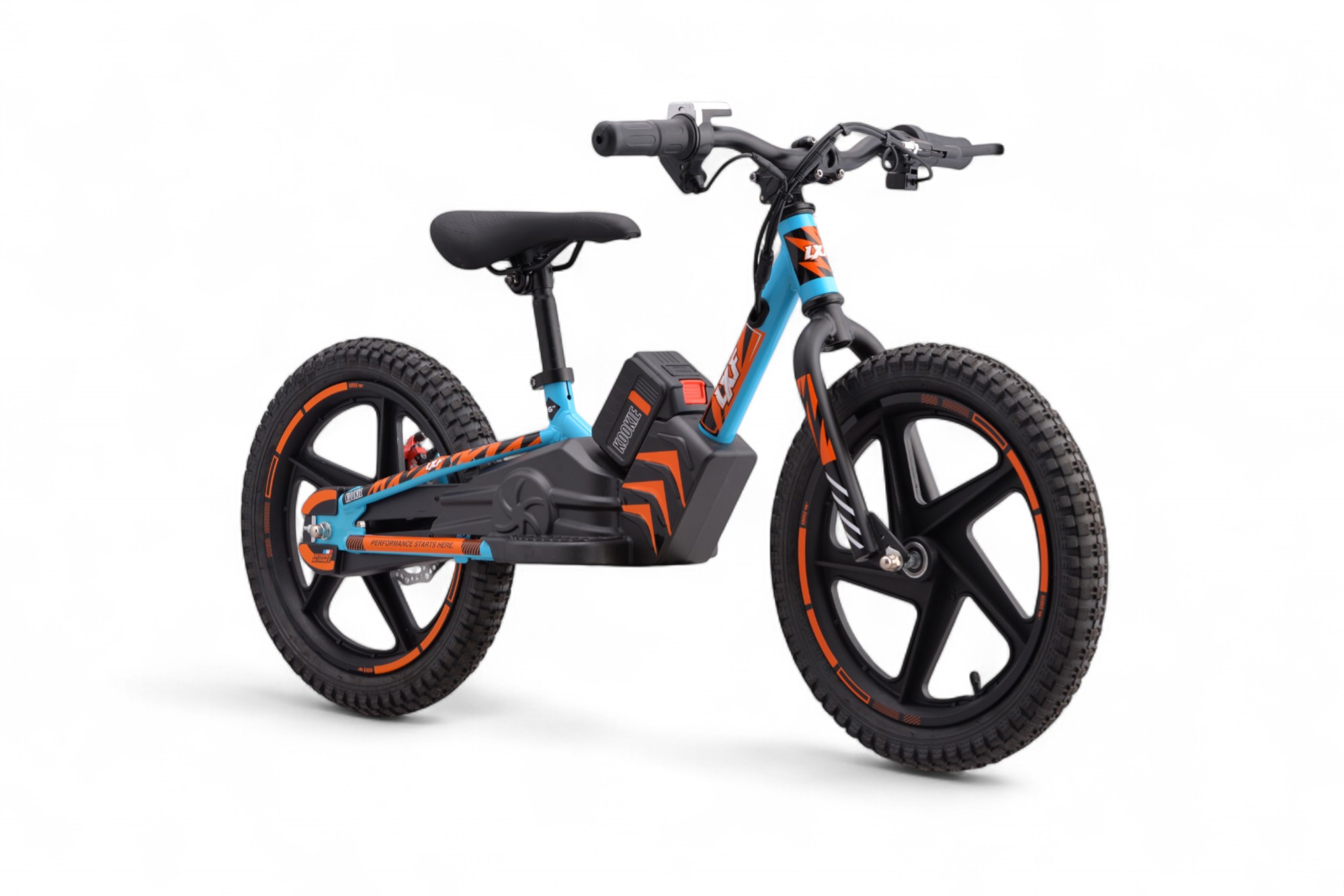 Draisienne électrique LXF Kookie 16" - azur edition - orange