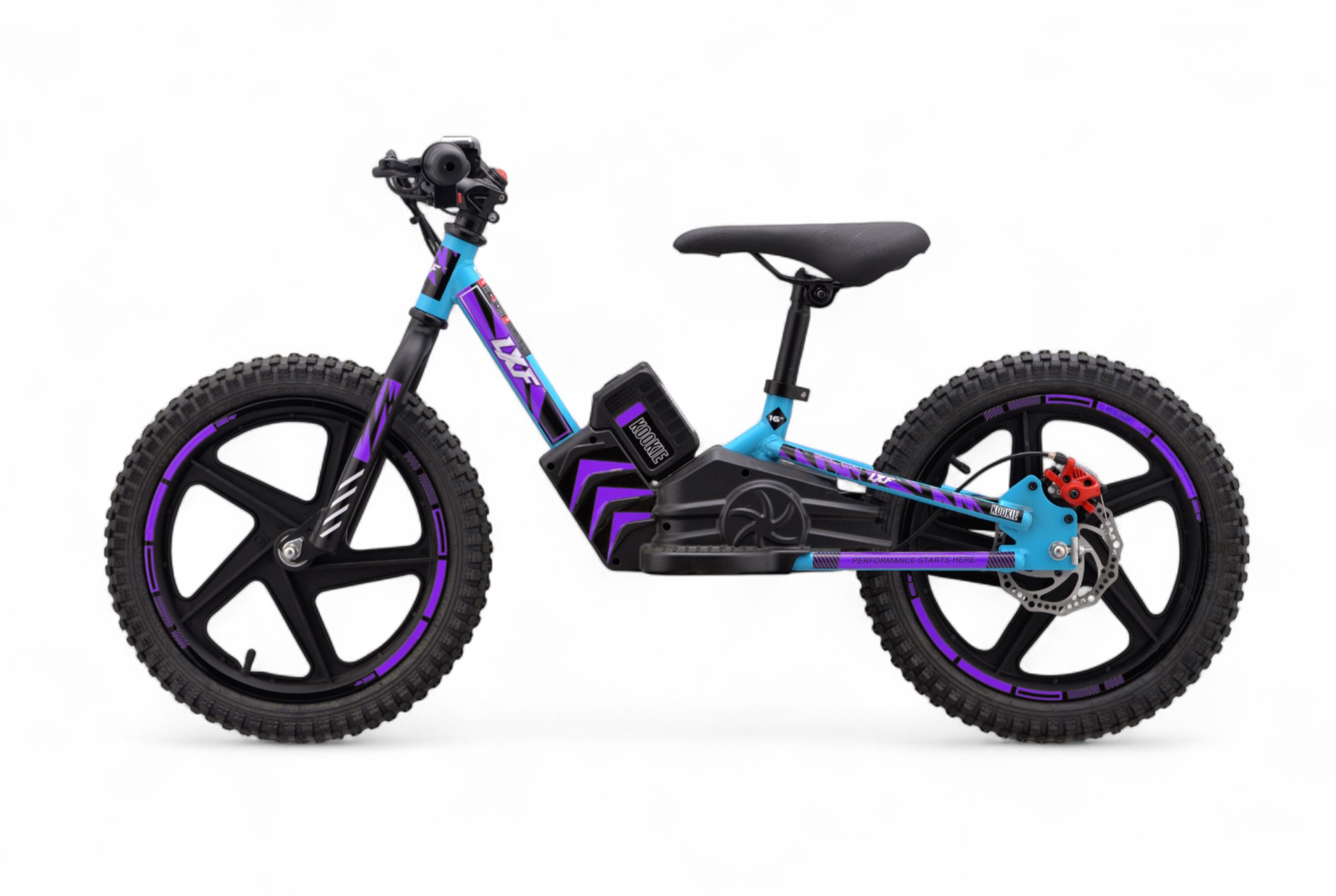 Draisienne électrique LXF Kookie 16" - azur edition - violet
