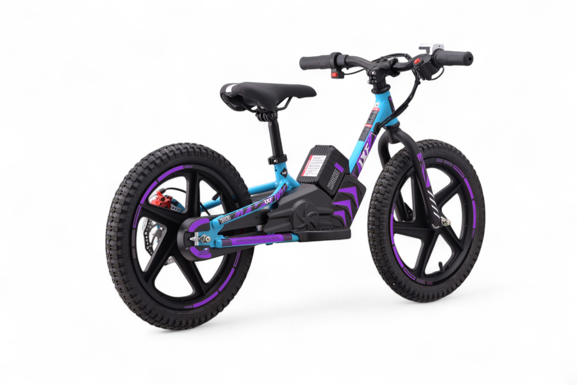 Draisienne électrique LXF Kookie 16" - azur edition - violet