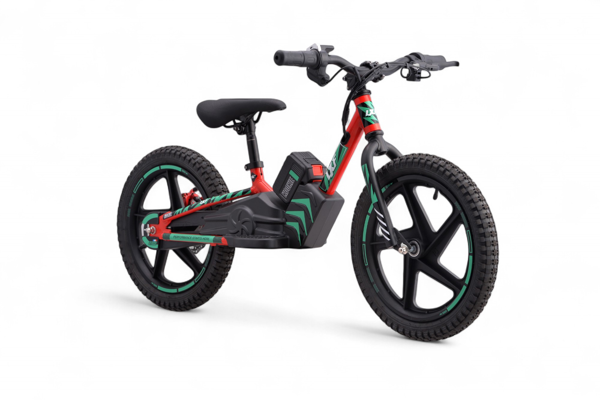 Draisienne électrique LXF Kookie 16" - lava edition - vert
