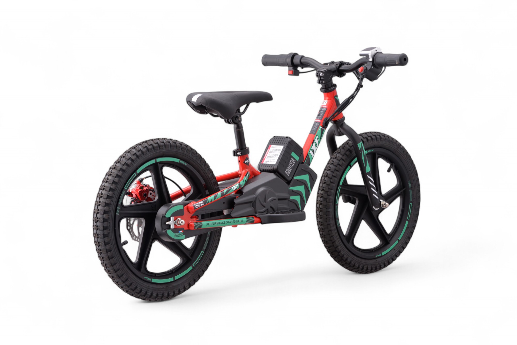 Draisienne électrique LXF Kookie 16" - lava edition - vert