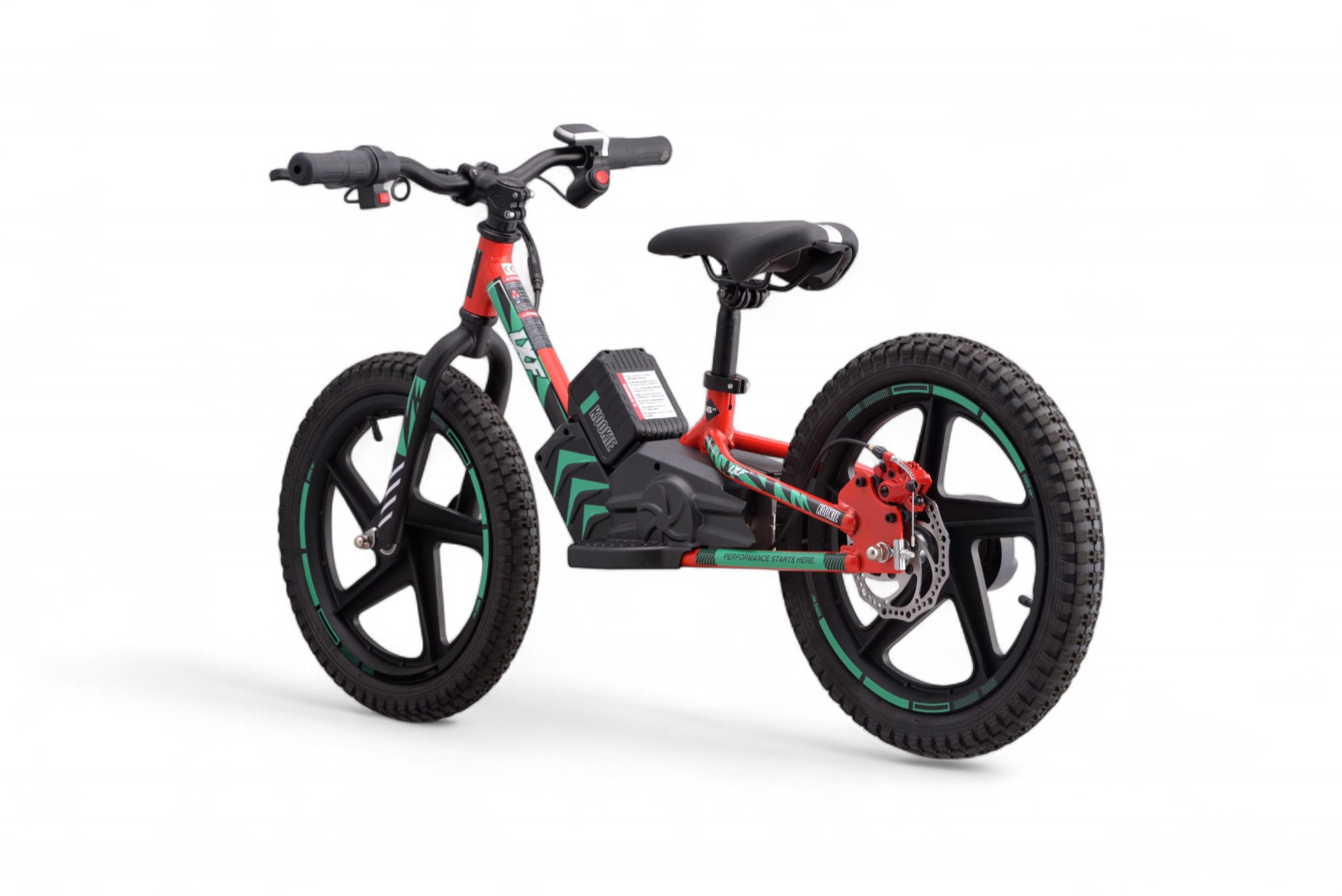 Draisienne électrique LXF Kookie 16" - lava edition - vert