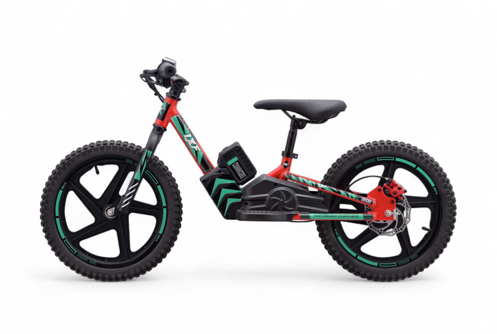 Draisienne électrique LXF Kookie 16" - lava edition - vert