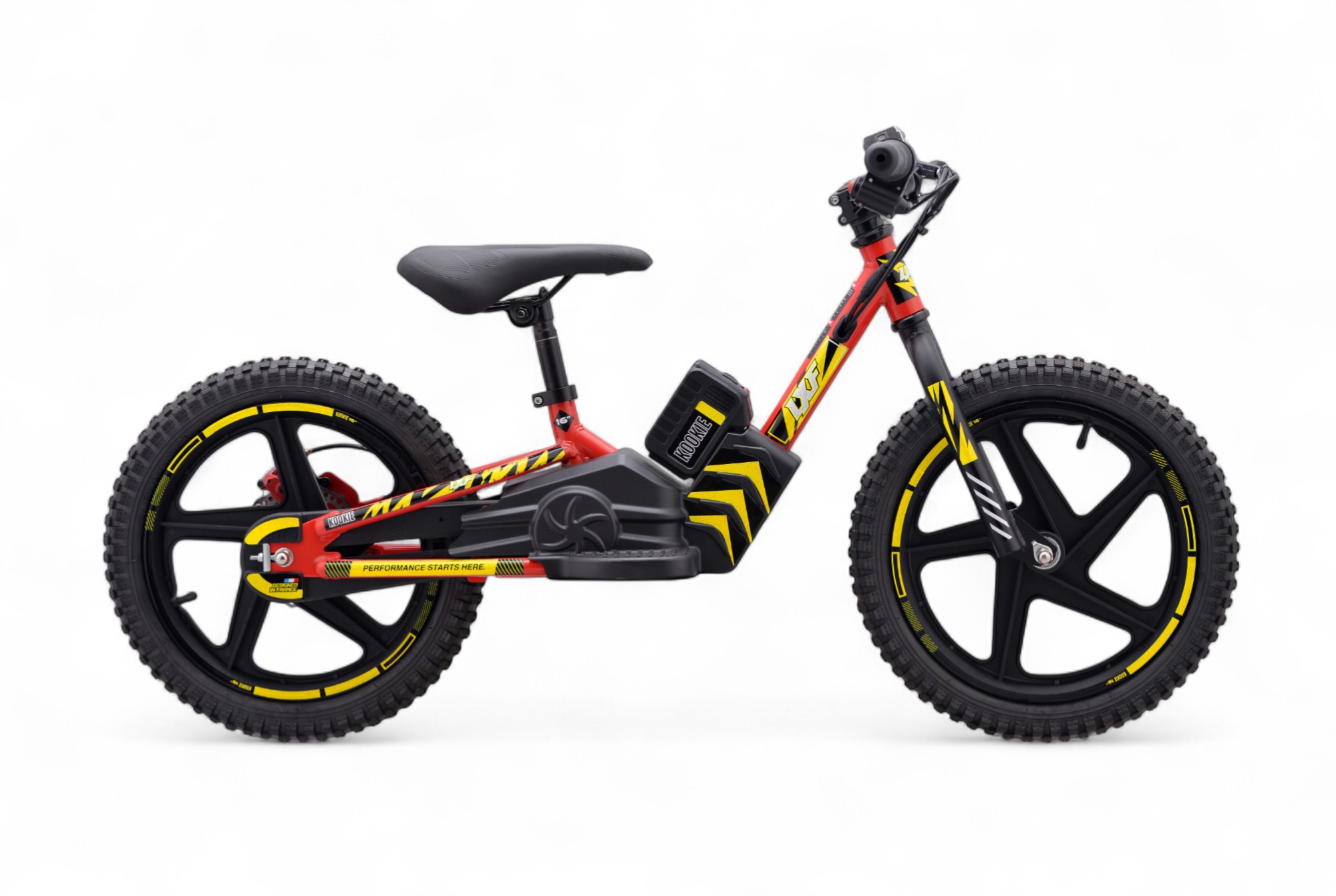 Draisienne électrique LXF Kookie 16" - lava edition - jaune