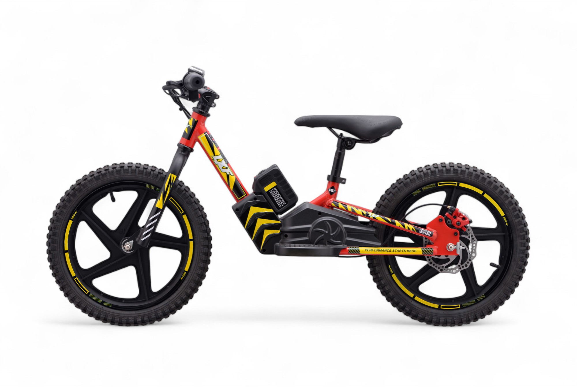 Draisienne électrique LXF Kookie 16" - lava edition - jaune